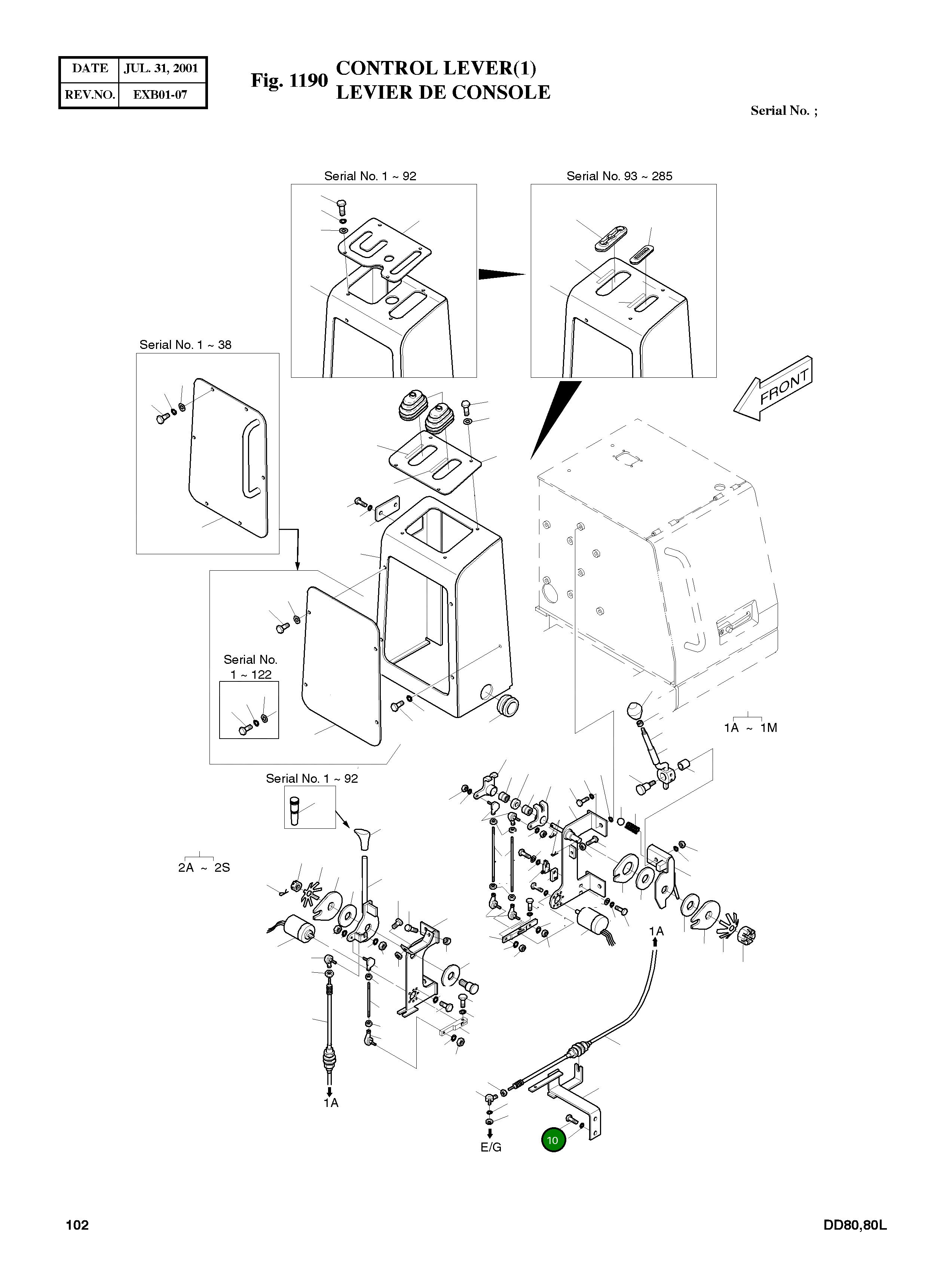 Болт M10X1.25X22 S0711903 Komatsu