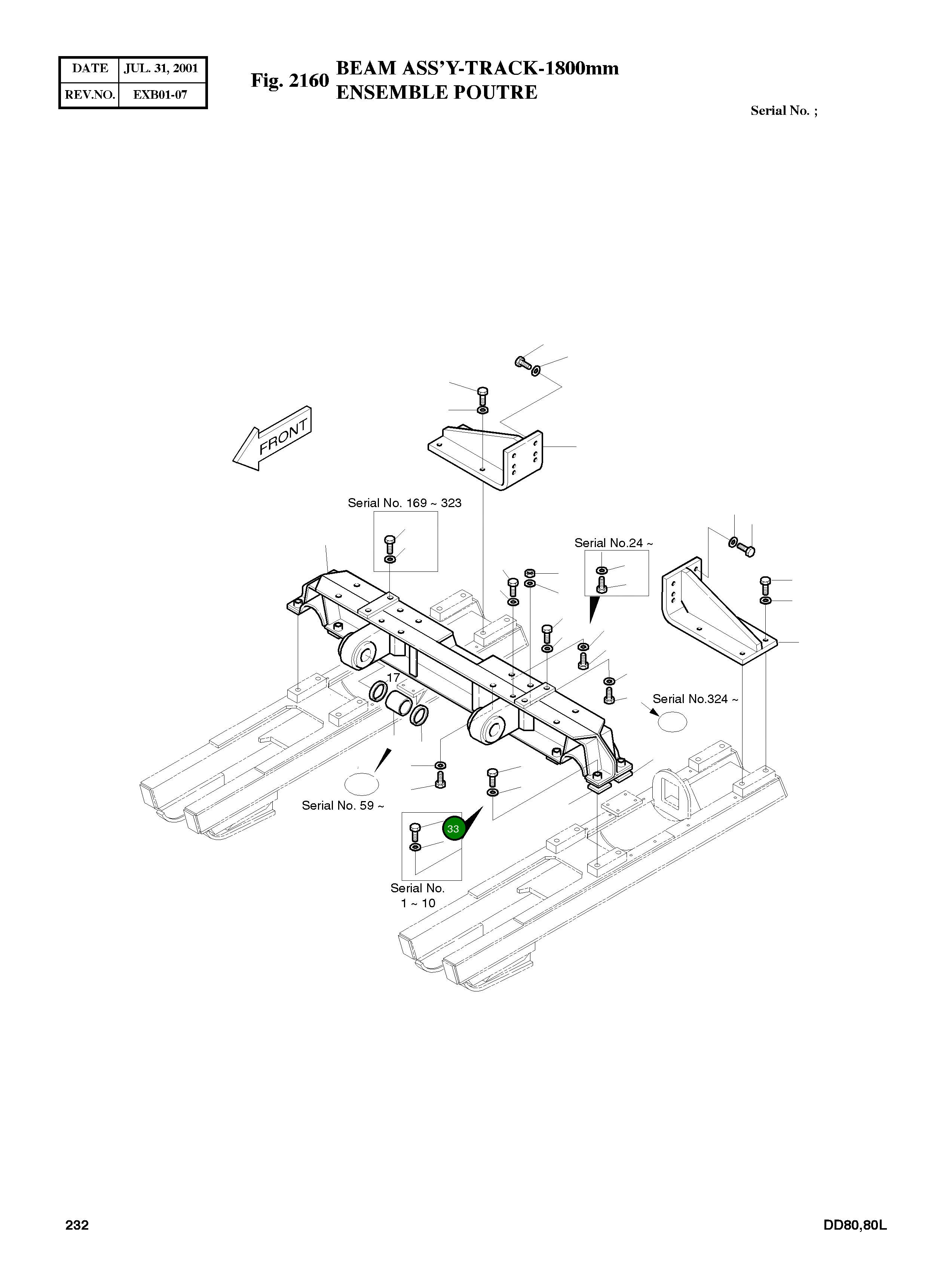 Болт M24X3X95 S0575261 Komatsu