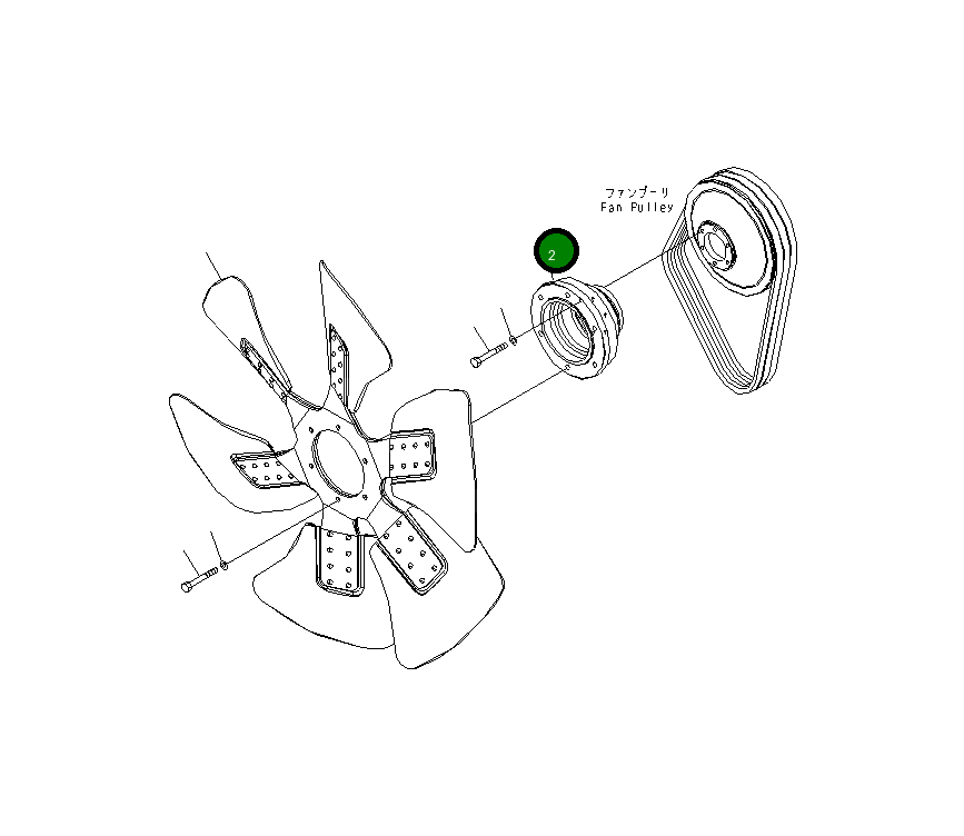 Адаптер 6261-61-3160 Komatsu