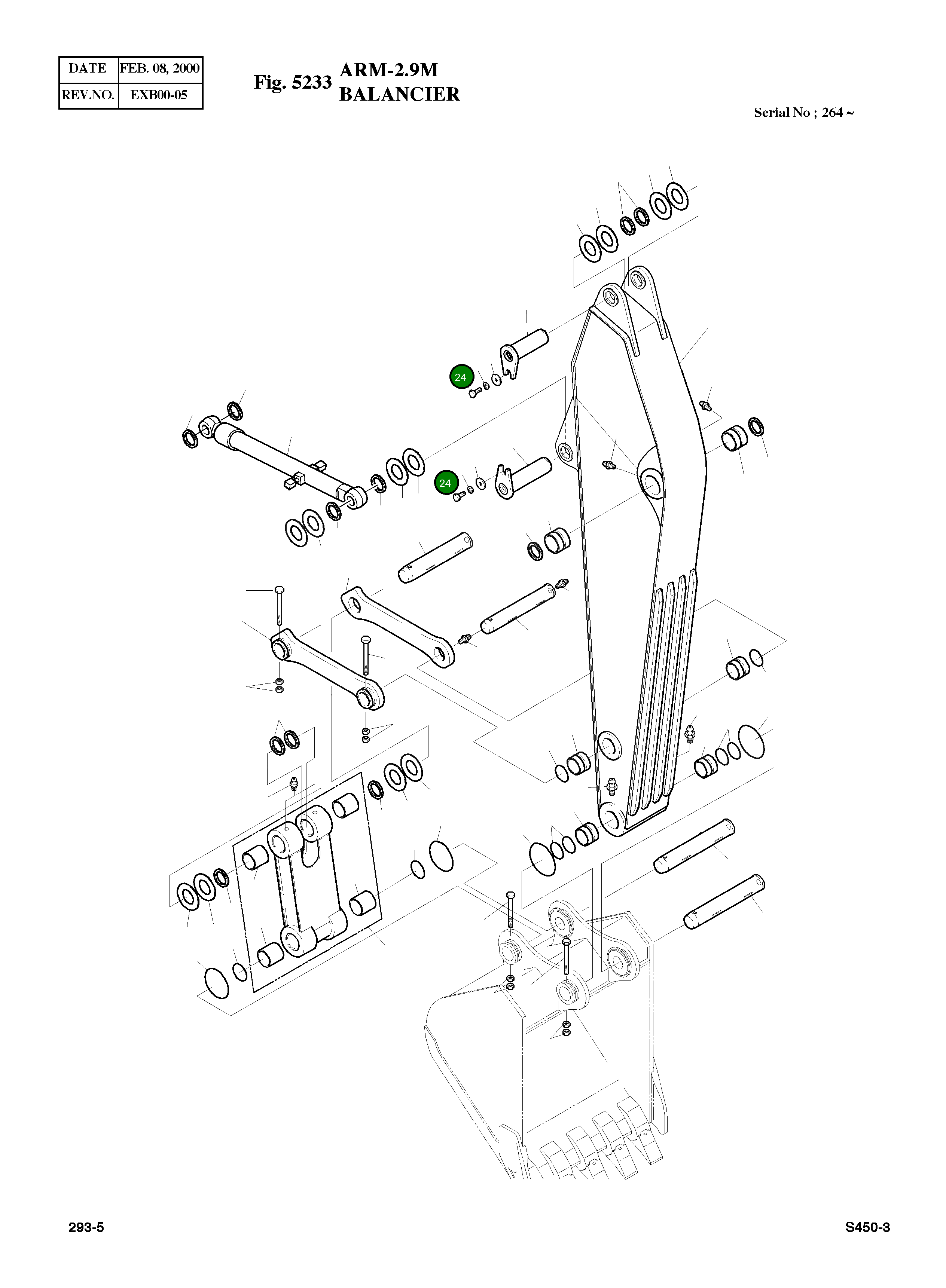 Болт M16X2.0X40 S0521451 Komatsu