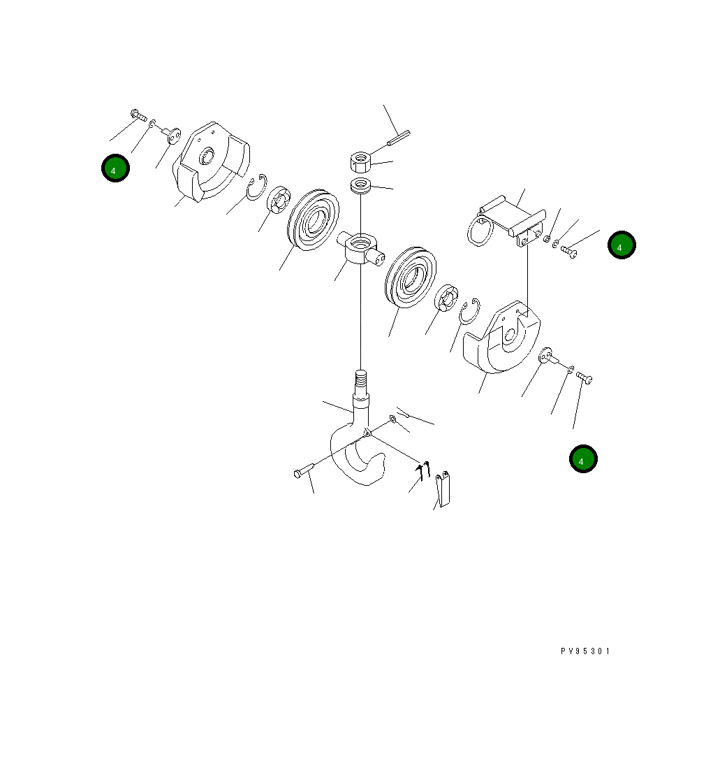Болт,(M10X22) MH21823-10022 Komatsu