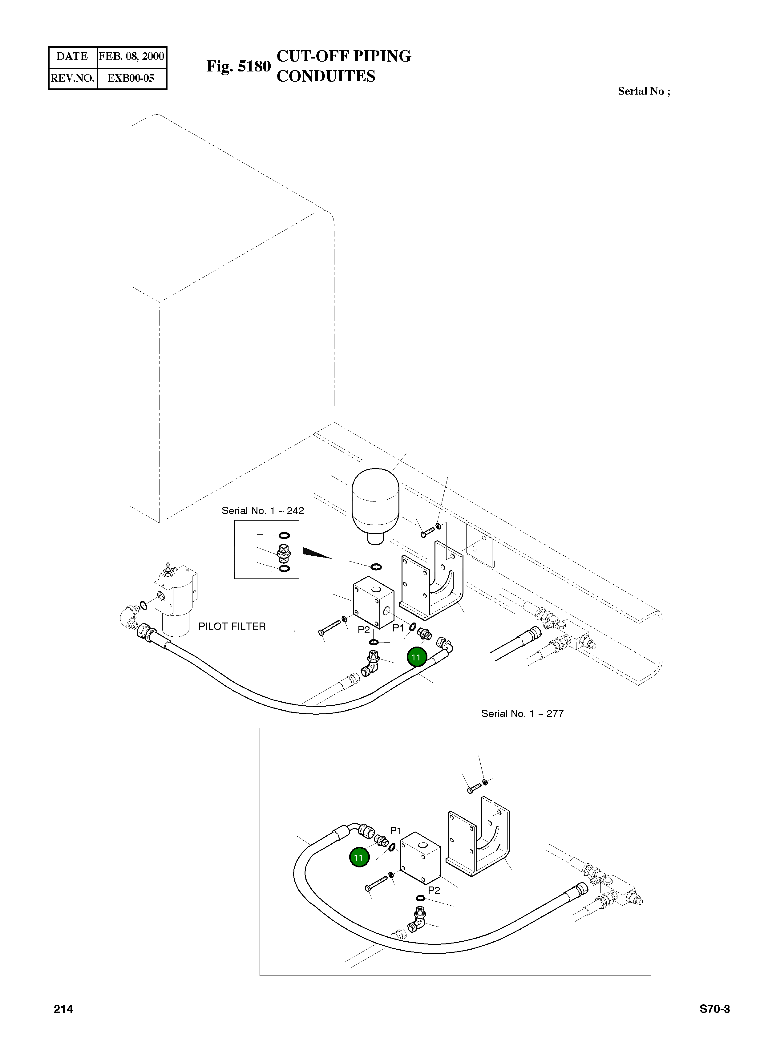 Адаптер, S PF1/2-PF3/8 2181-1126D23 Komatsu