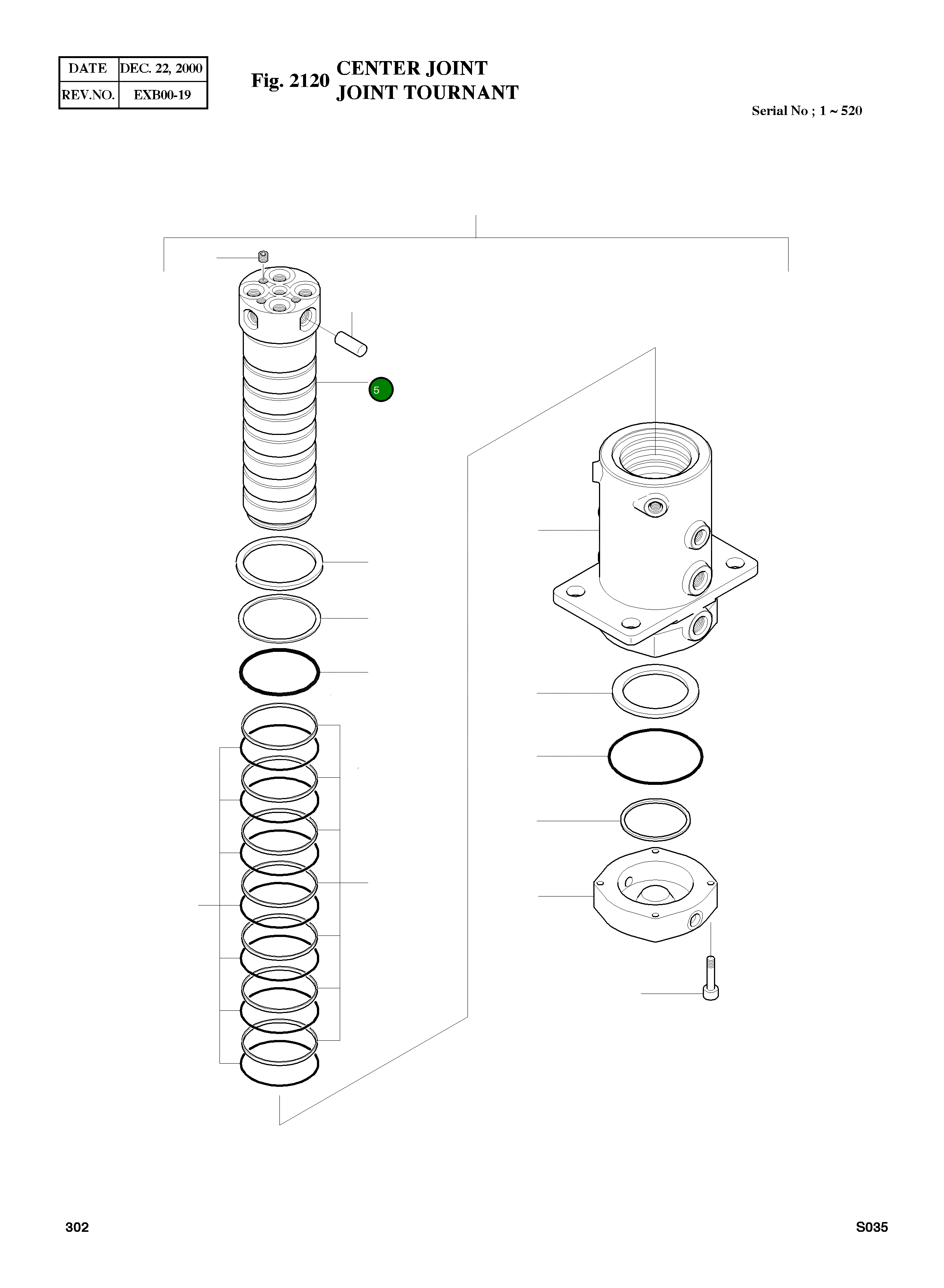 Вал 07309-10200 Komatsu