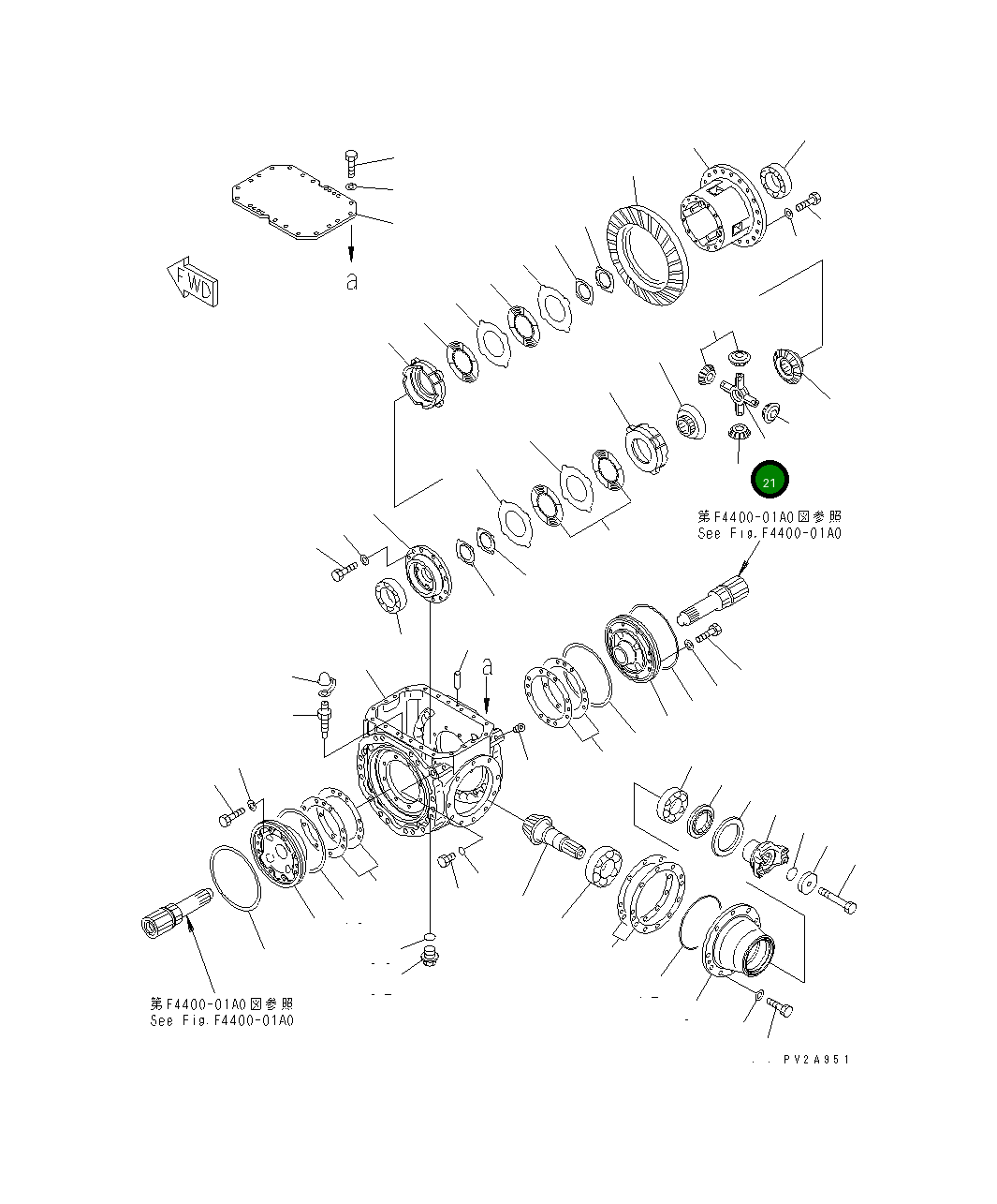 Вал 419-22-27220 Komatsu