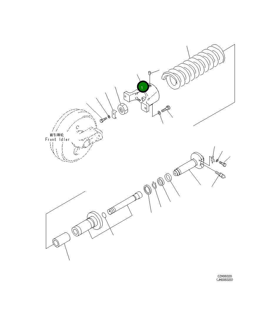Вилка 207-30-73411 Komatsu