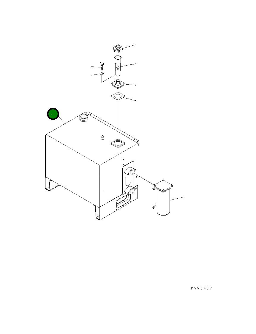Бак 234-04-61120 Komatsu