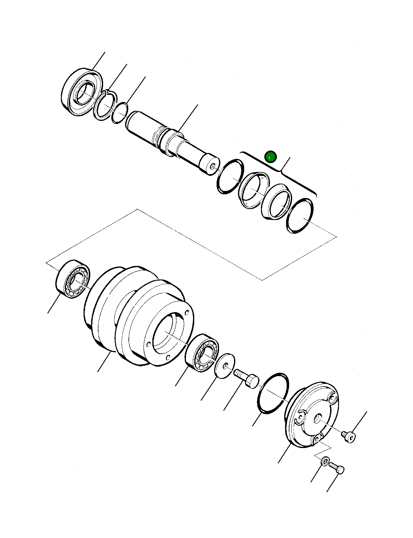 Вал 22E-30-11610 Komatsu