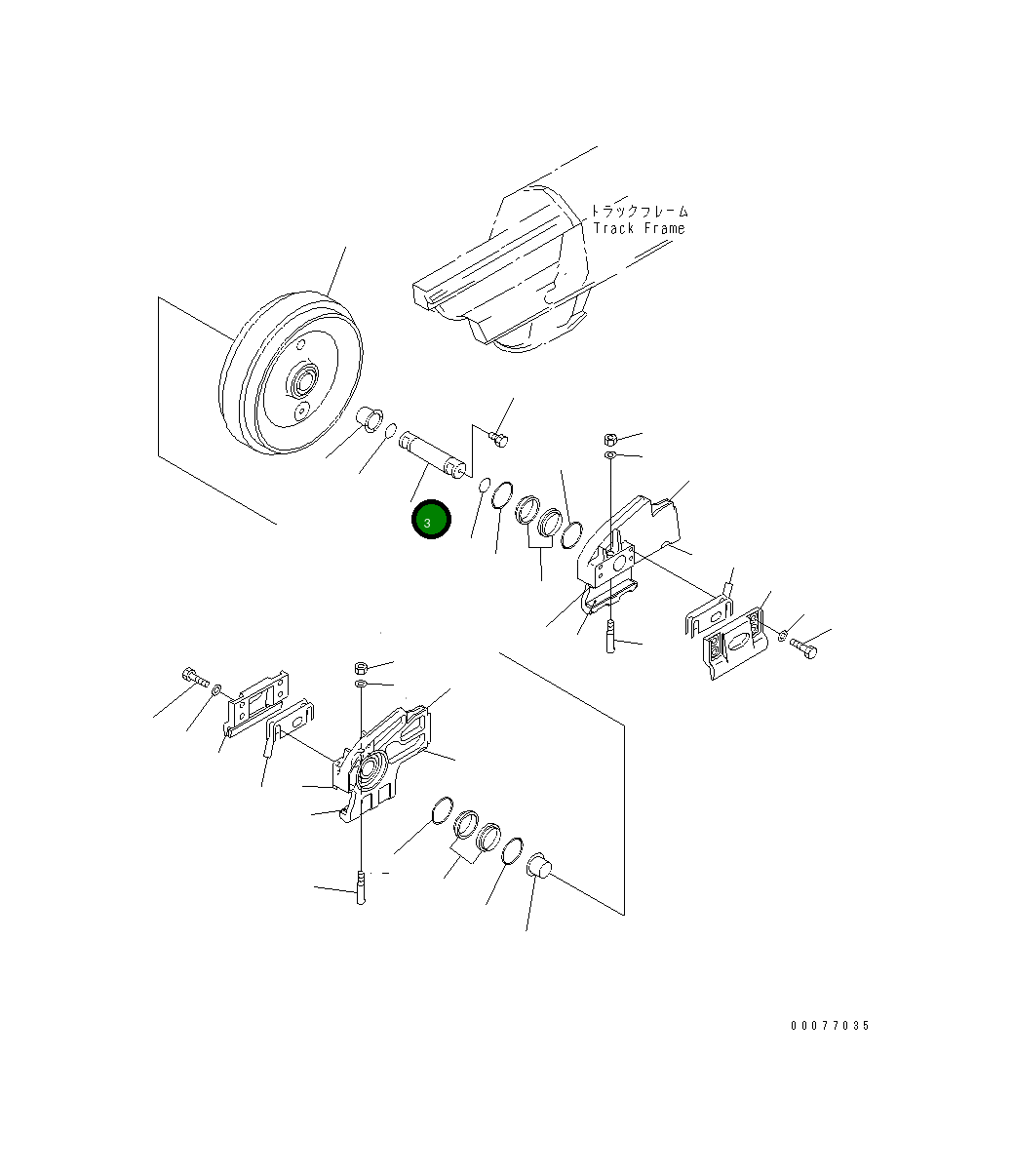 Вал 14X-30-12270 Komatsu