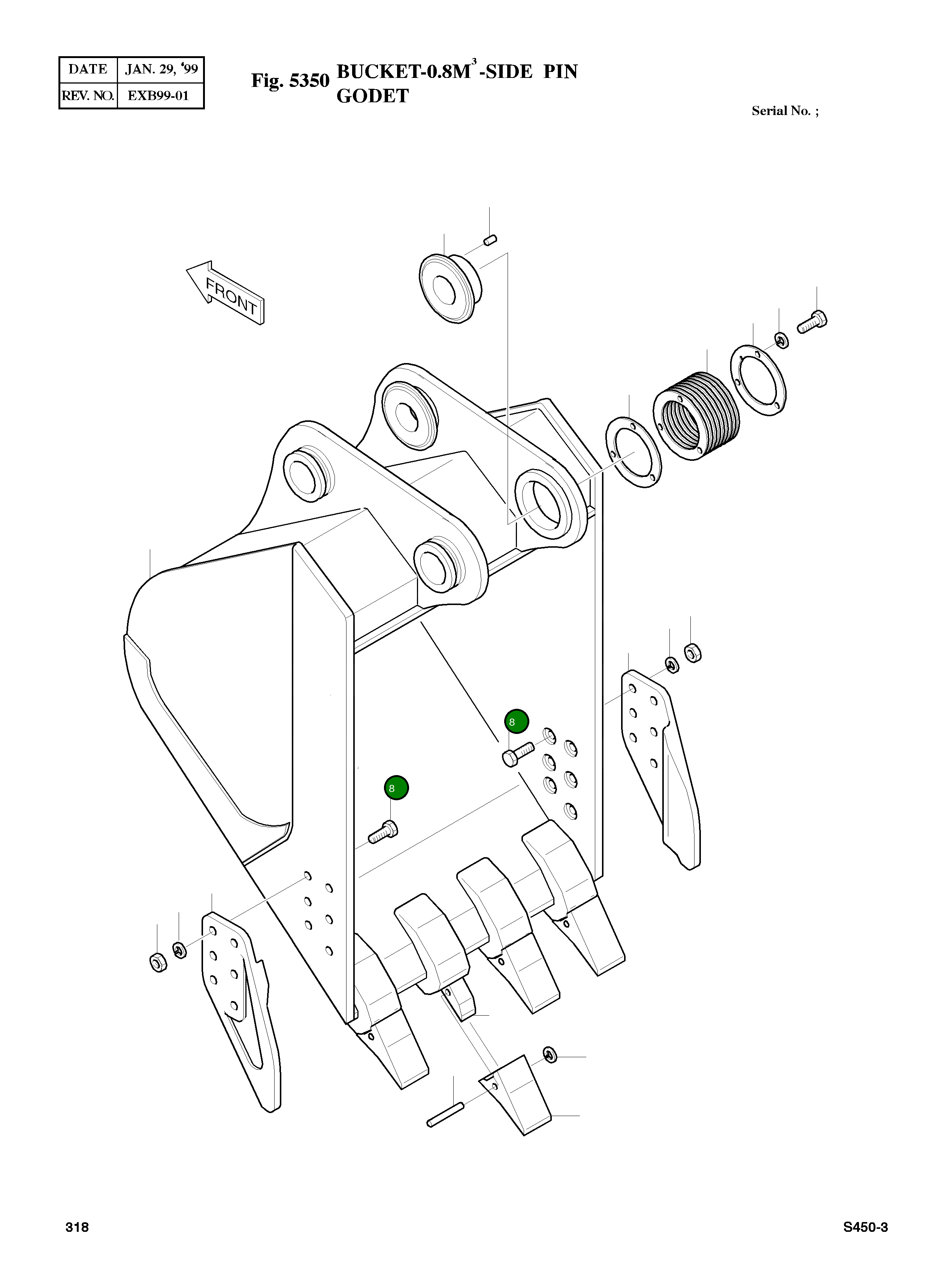 Болт M22X2.5X65 S0572461 Komatsu