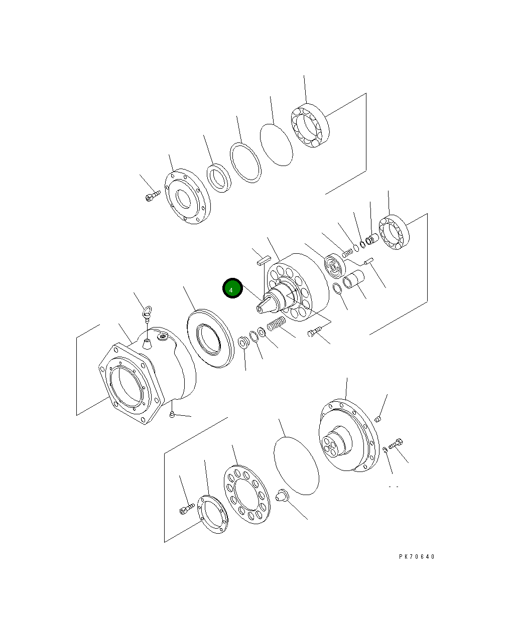 Вал 258-81-26170 Komatsu