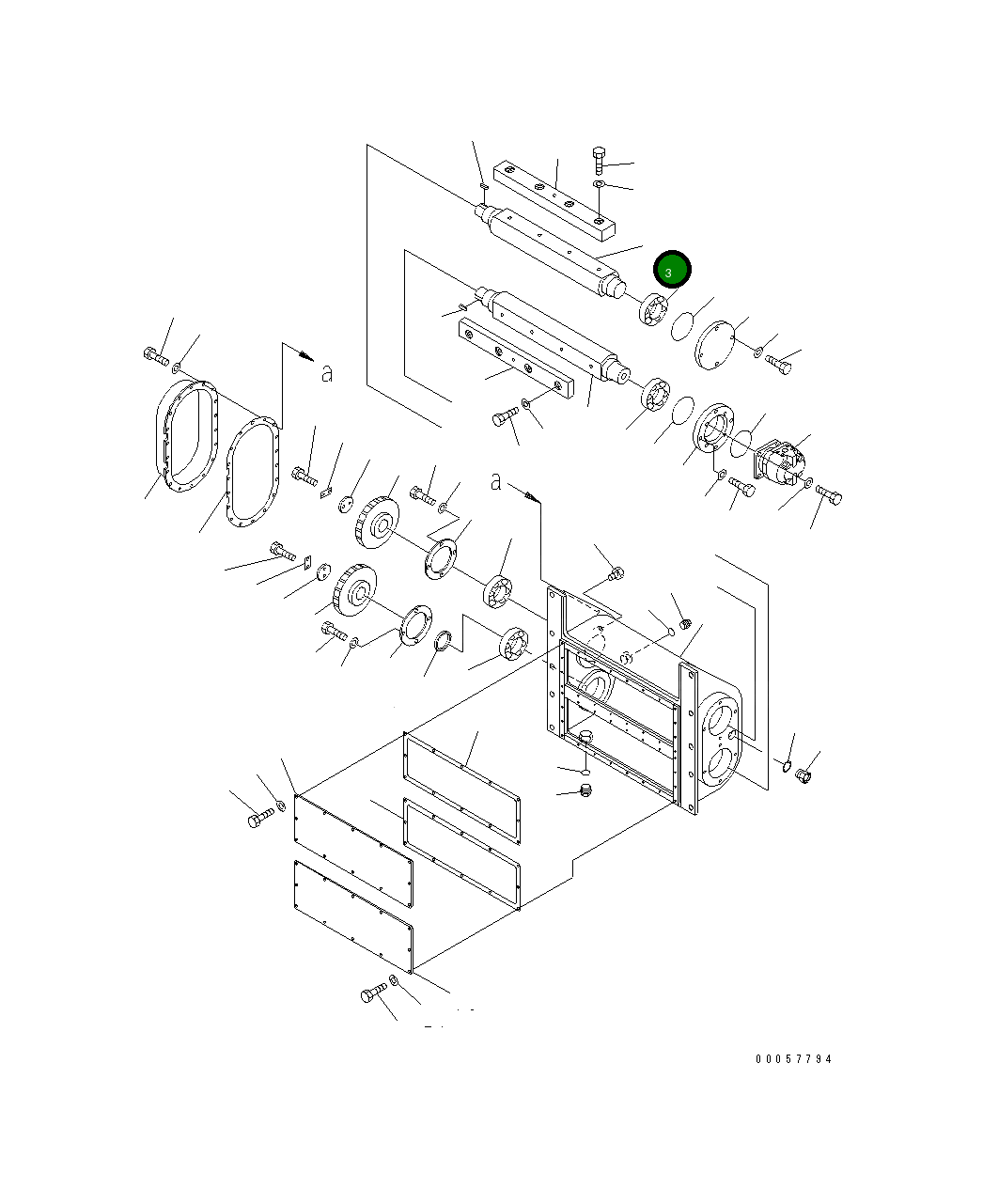 Вал 8206-72-1230 Komatsu