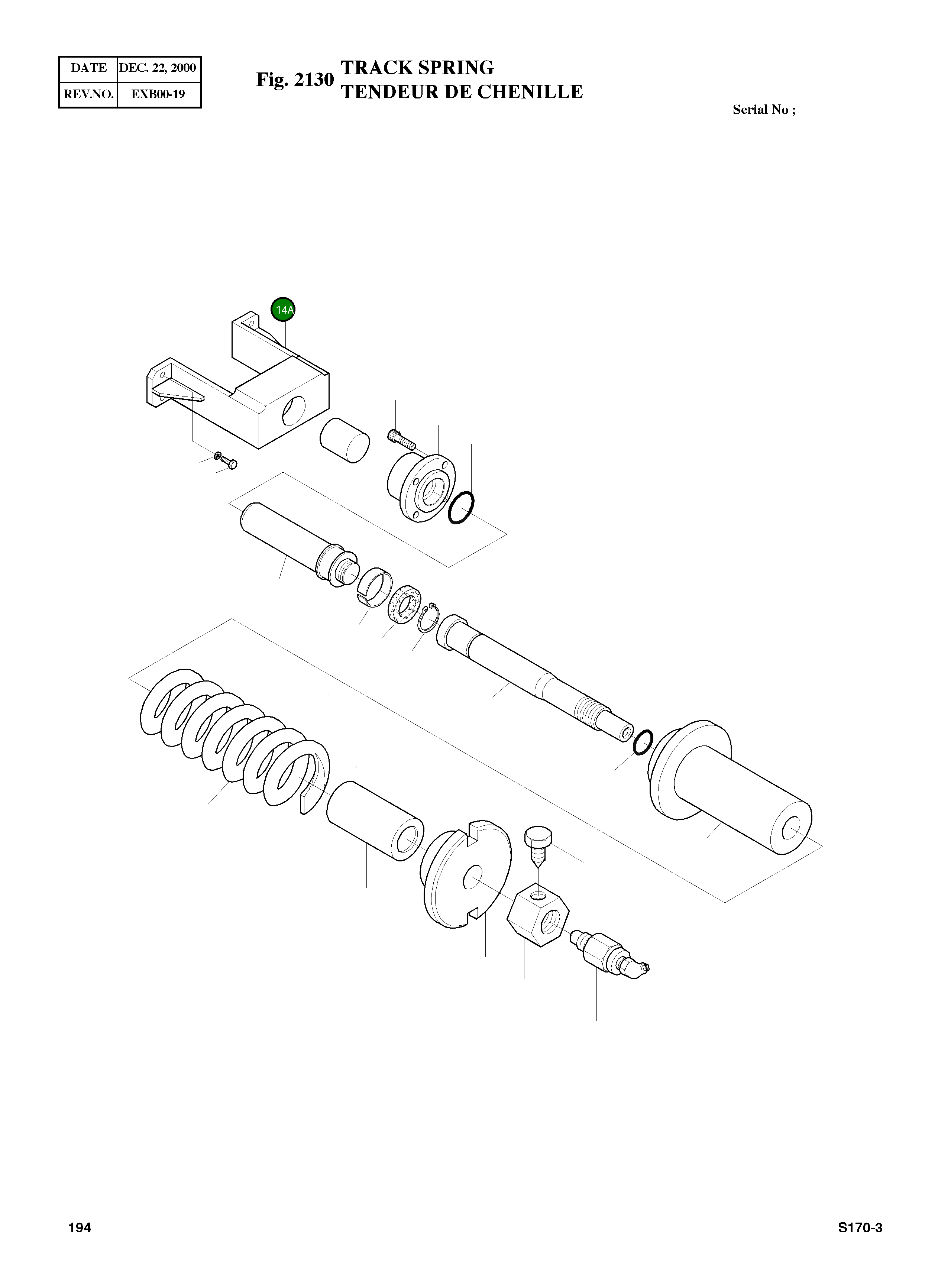 Вилка 2157-4001 Komatsu