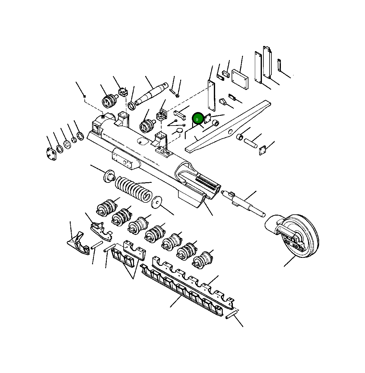 Балансирная штанга в сборе 739 419 C91 Komatsu