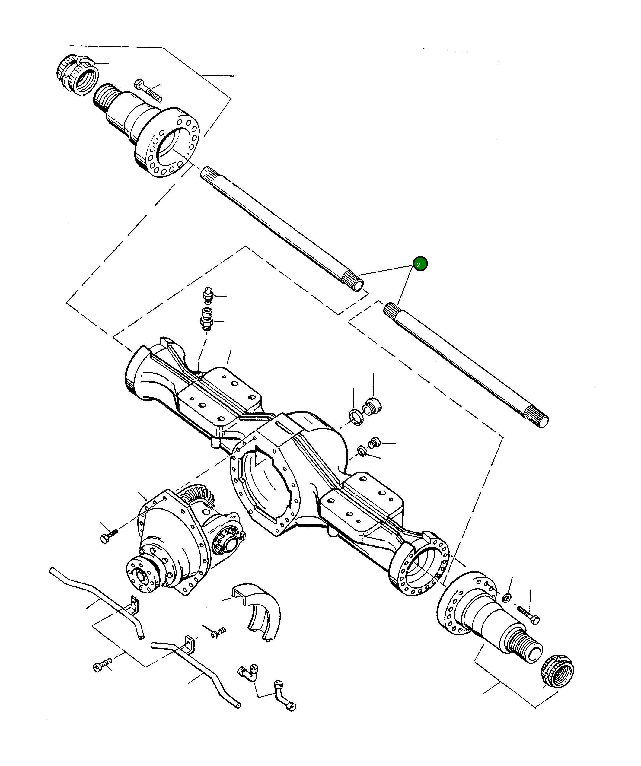 Вал 3235656M1 Komatsu