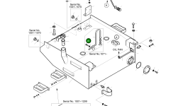 Болт M6X1.0X10 S0504313 Komatsu