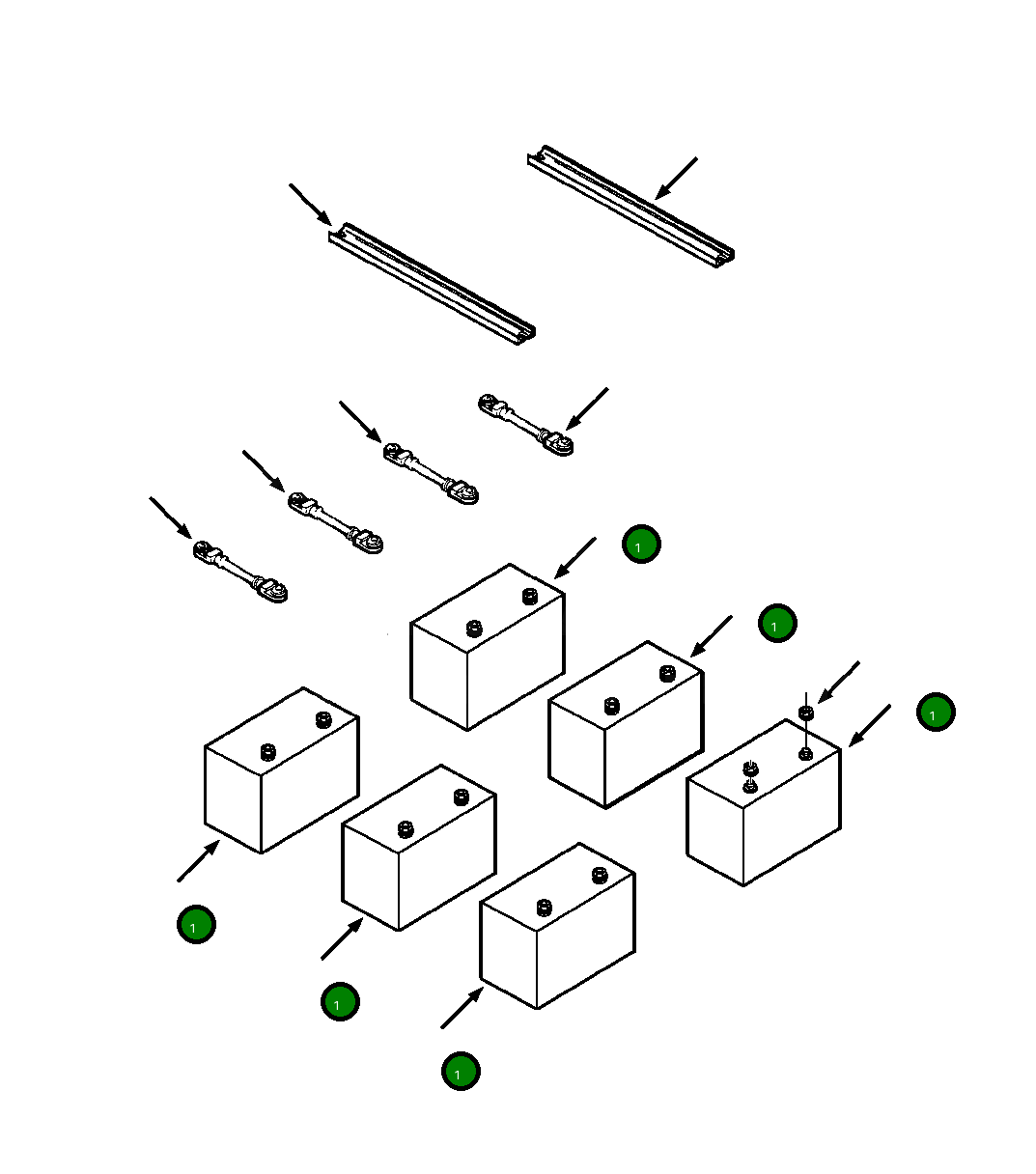 Аккумулятор сухозаряженный HD-3107002 1200 274 H1 Komatsu