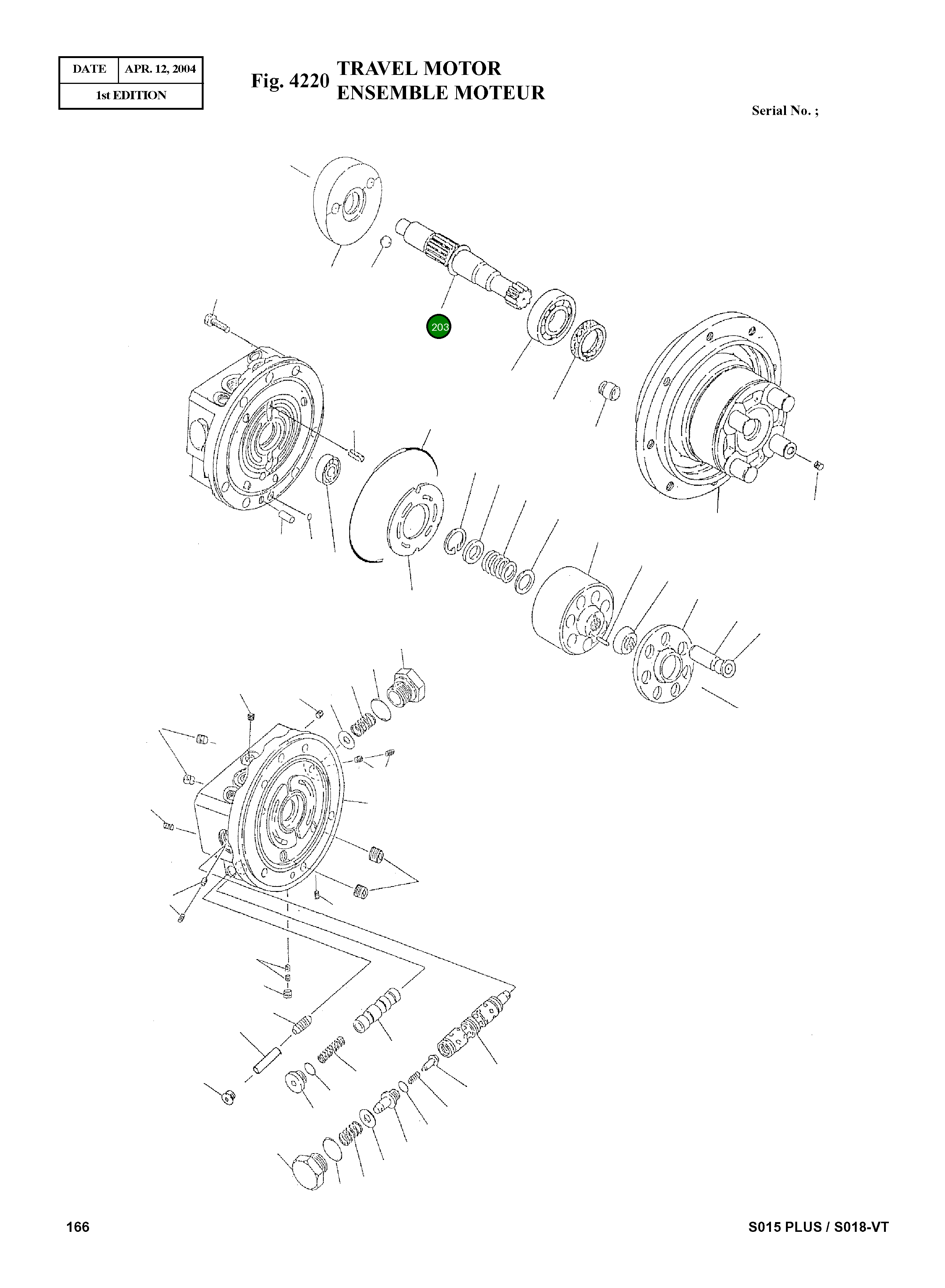 Вал 2.405-00244 Komatsu