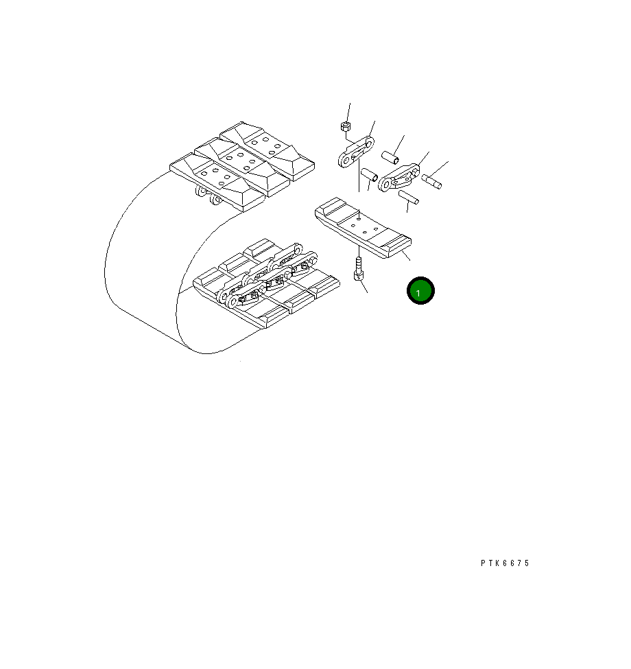 Башмак 20T-32-76113 Komatsu