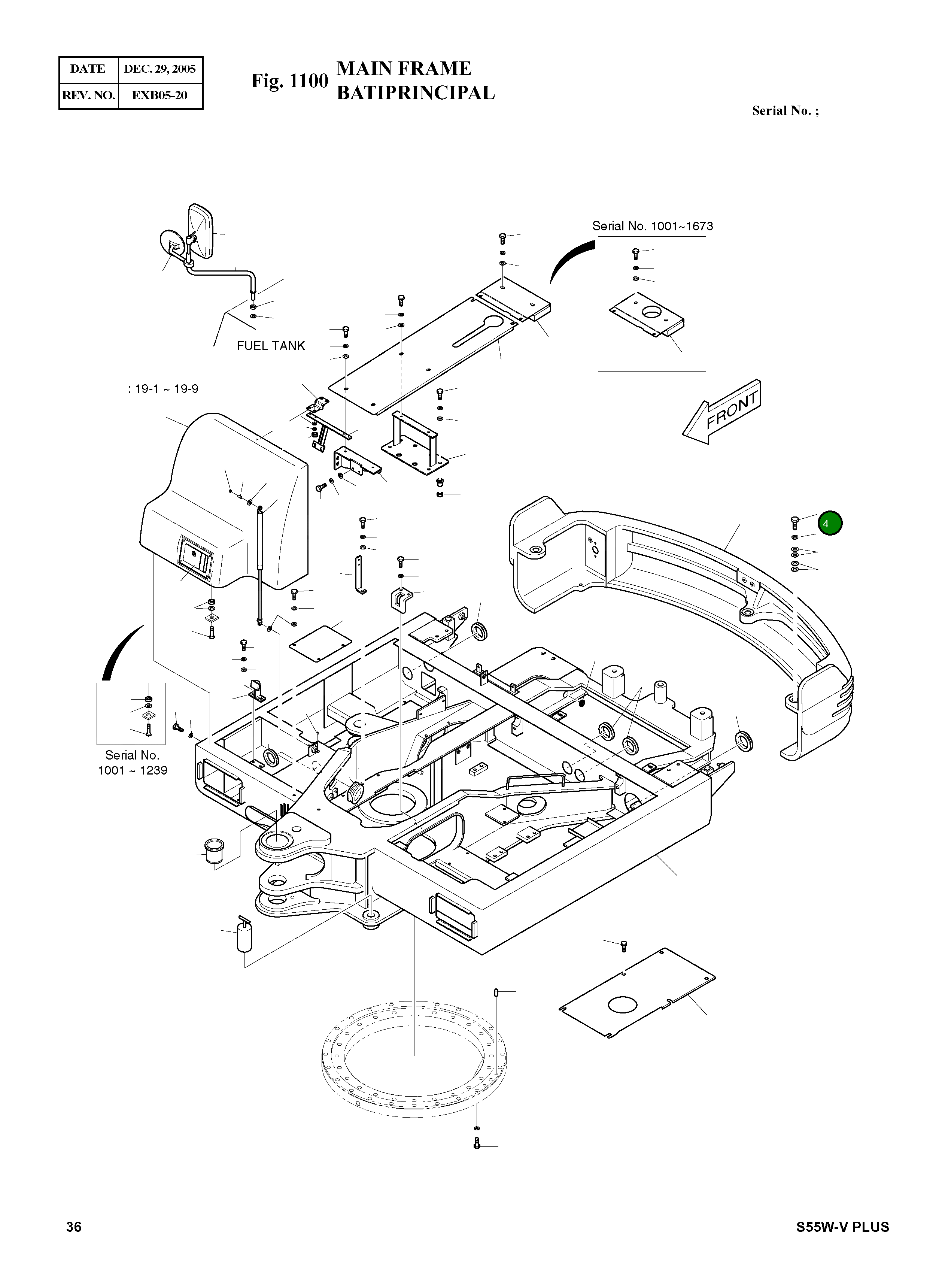 Болт M20X2.5X130 S0571466 Komatsu