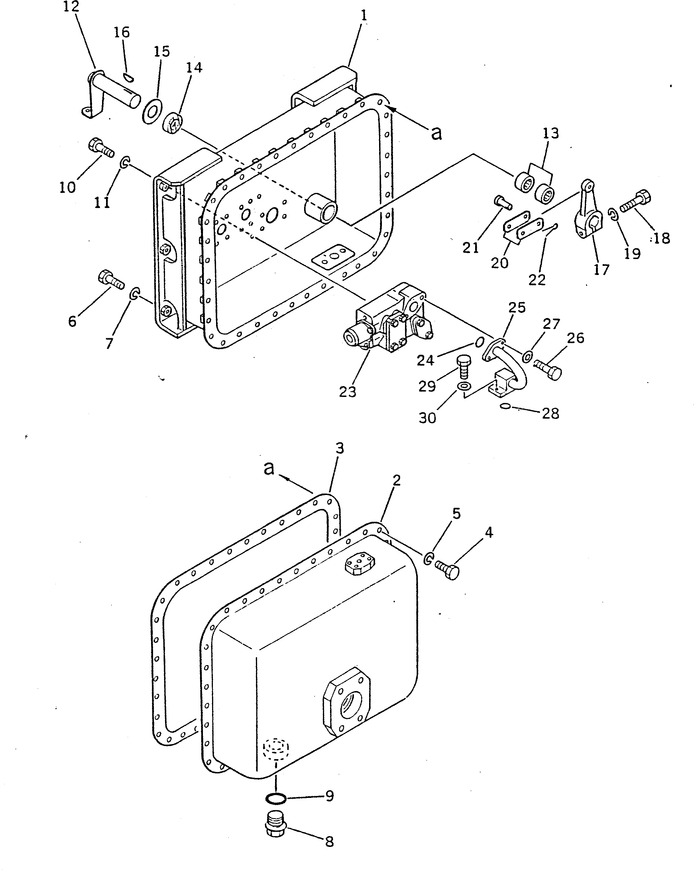 Бак 568-60-16220 Komatsu