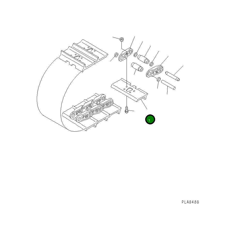 Башмак 112-32-11433 Komatsu