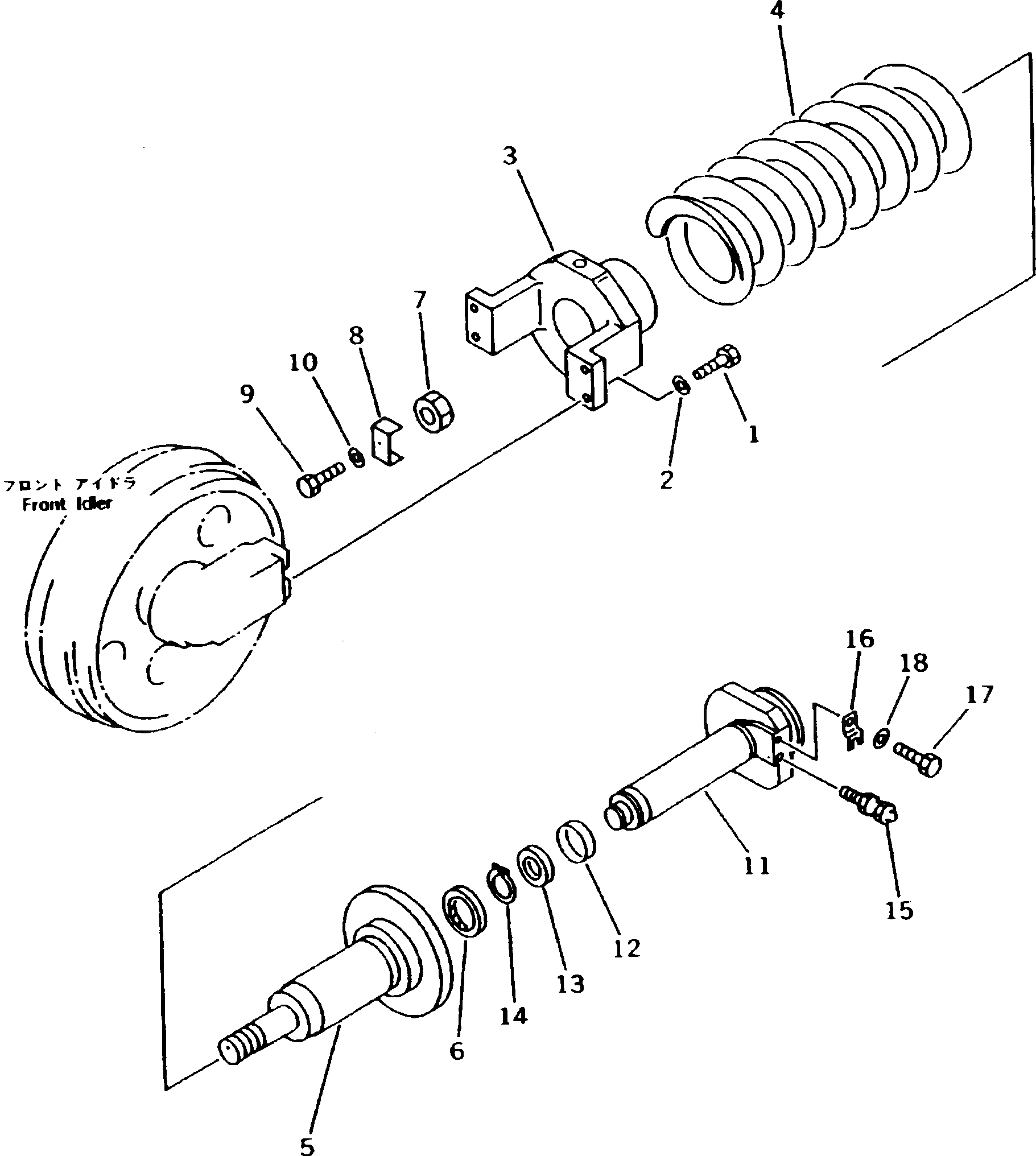 Вал 206-30-55121 Komatsu