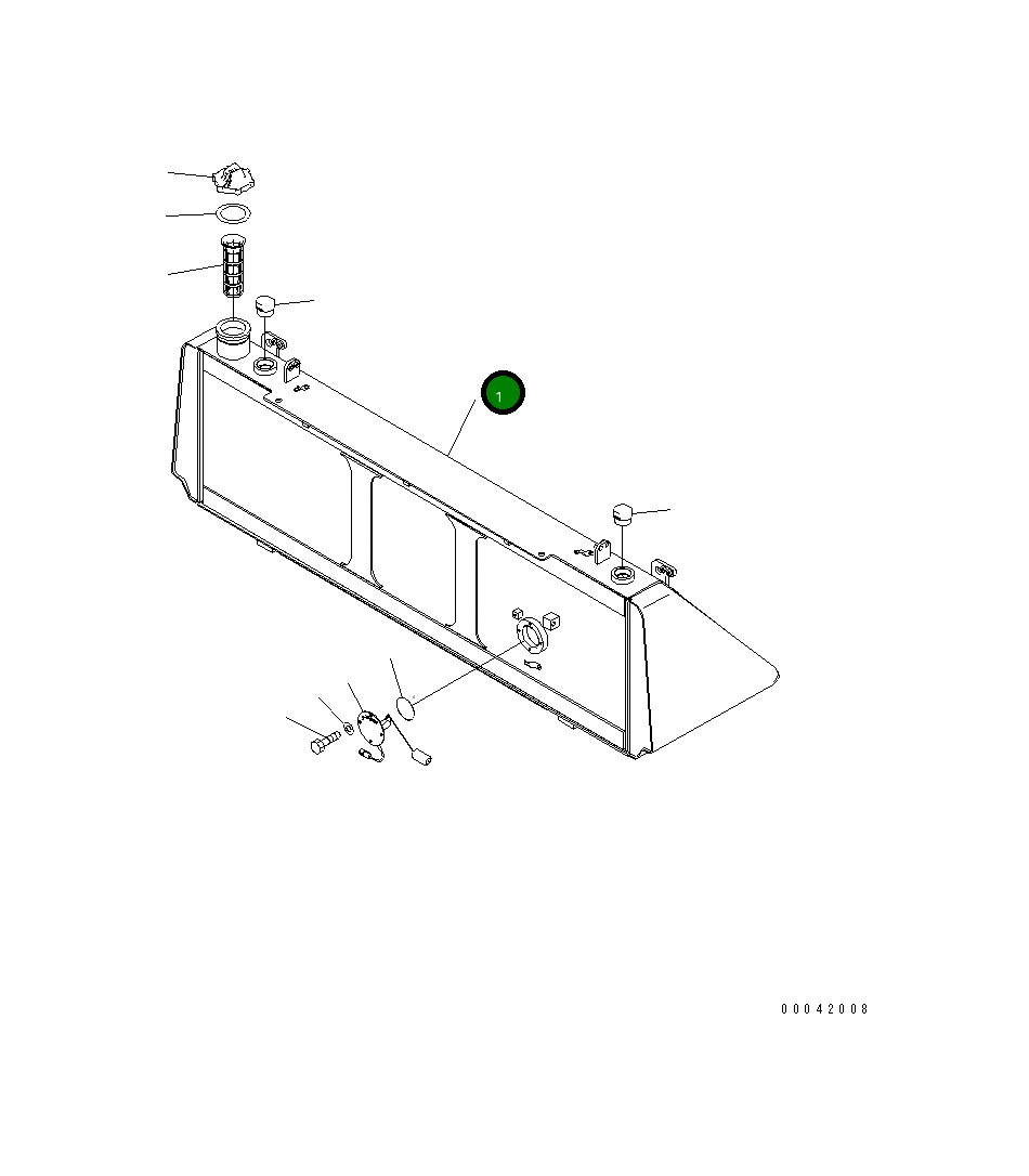 Бак 17A-04-41111 Komatsu