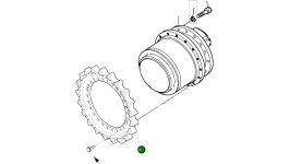 Ведущая звезда 2108-1019B Komatsu