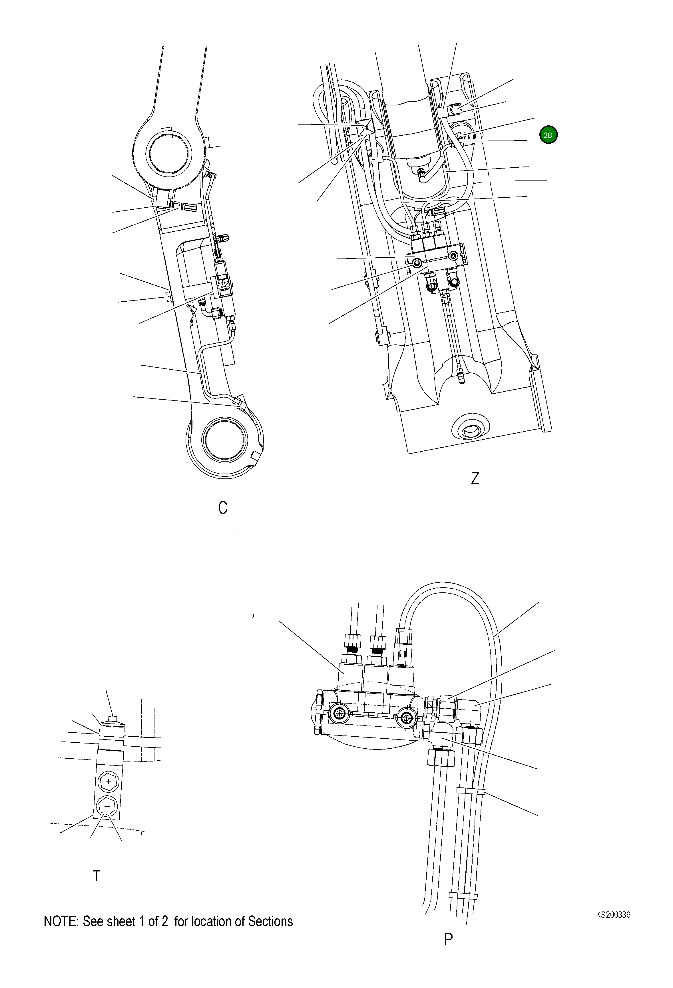 Адаптер 20Y-70-K5330 Komatsu