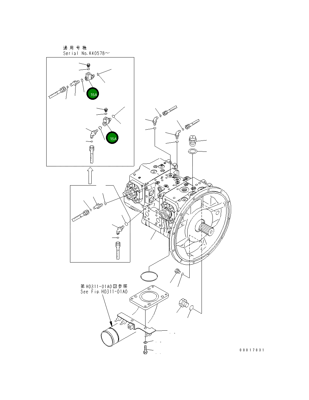 Адаптер 21W-62-99842 Komatsu