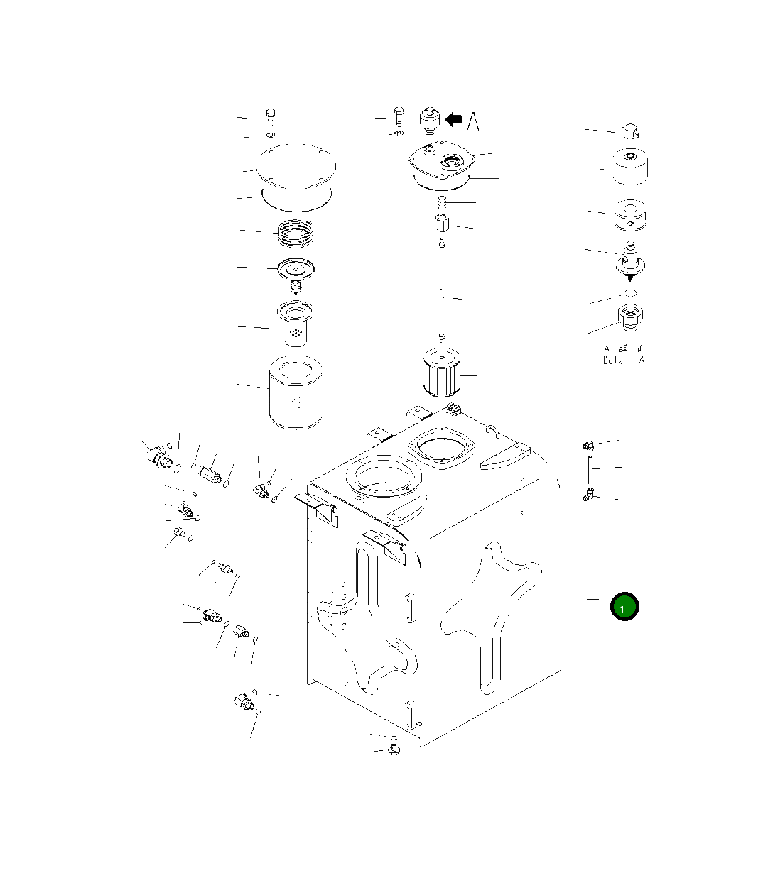 Бак 208-60-21130 Komatsu