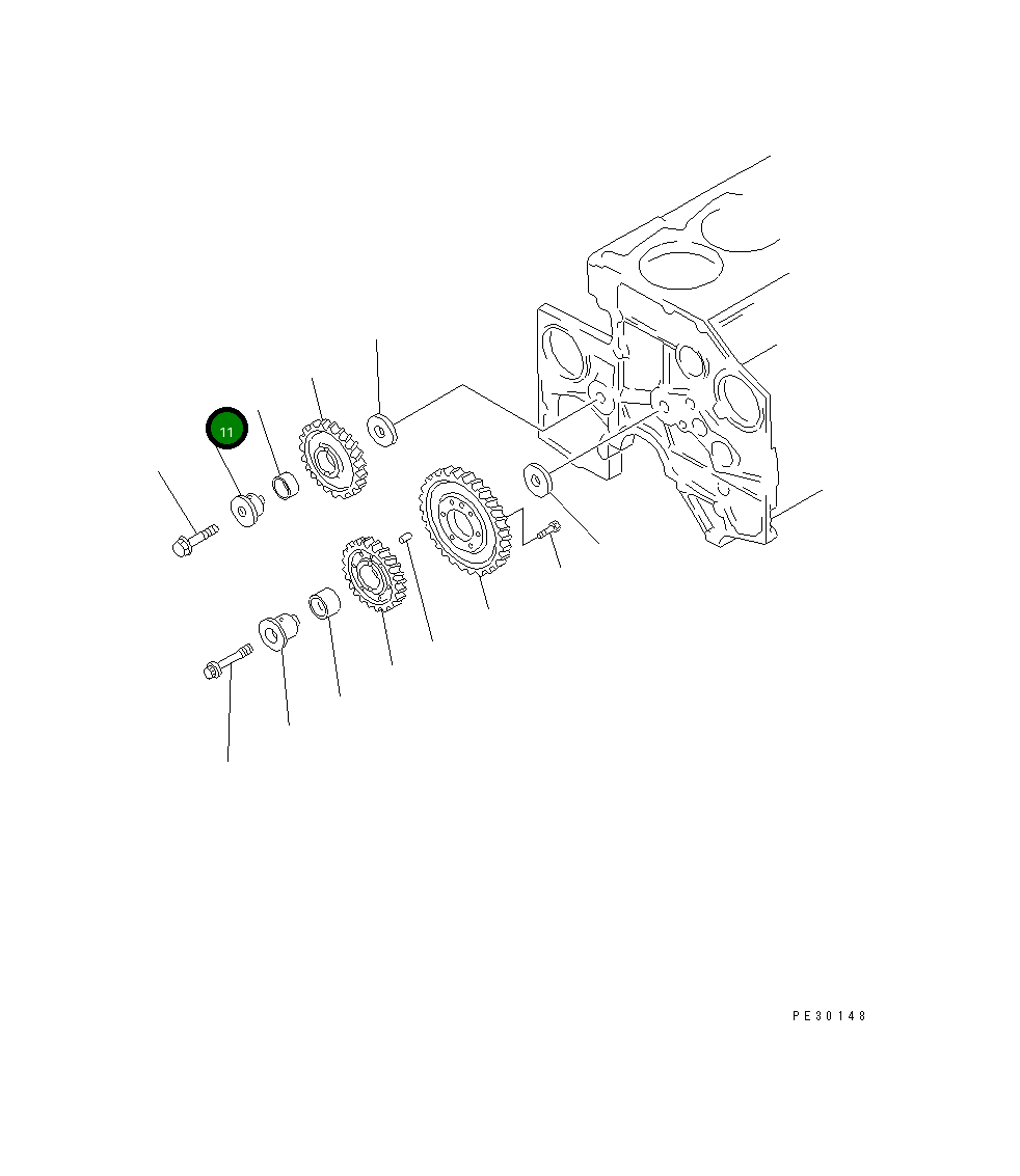 Вал 6212-21-2510 Komatsu