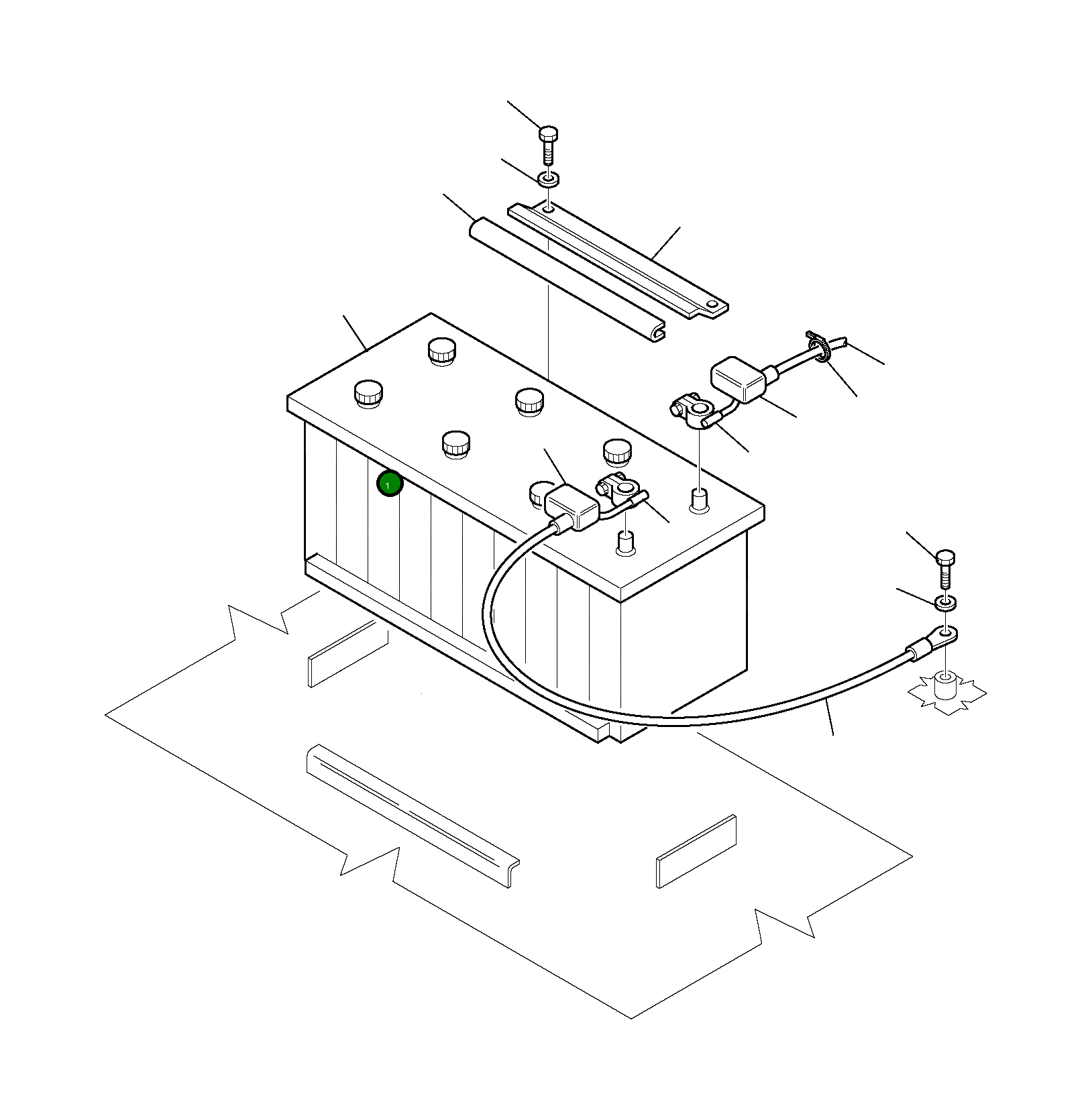 Аккумулятор 21D-06-11110 Komatsu