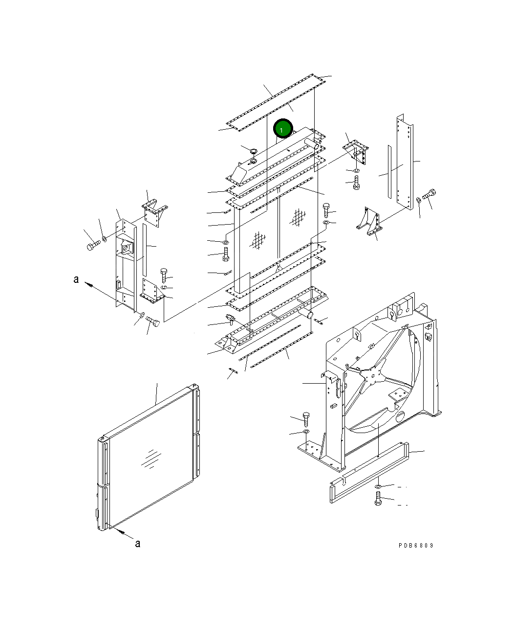 Бак 209-03-78130 Komatsu