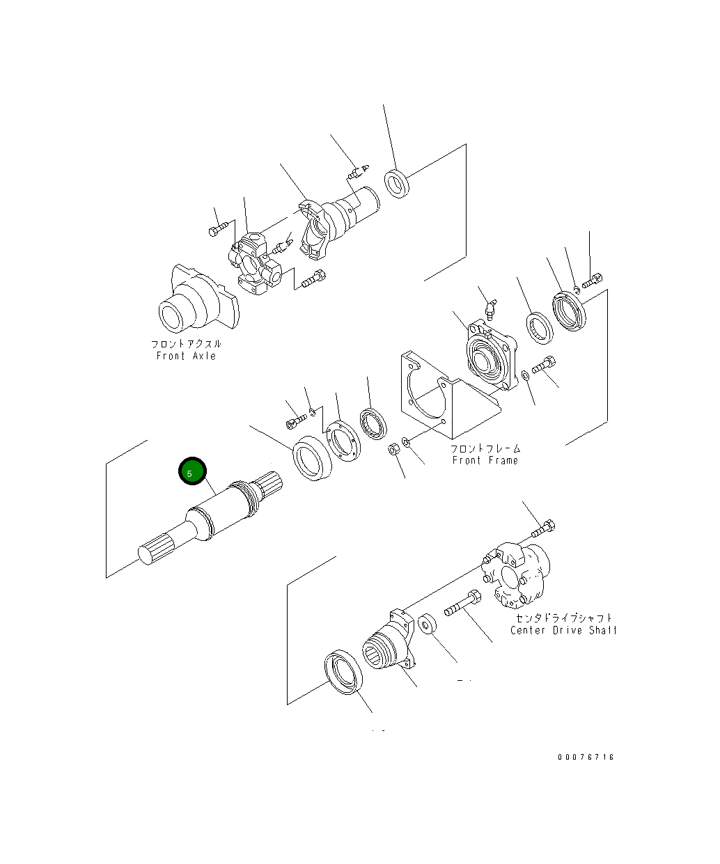 Вал 421-20-33731 Komatsu