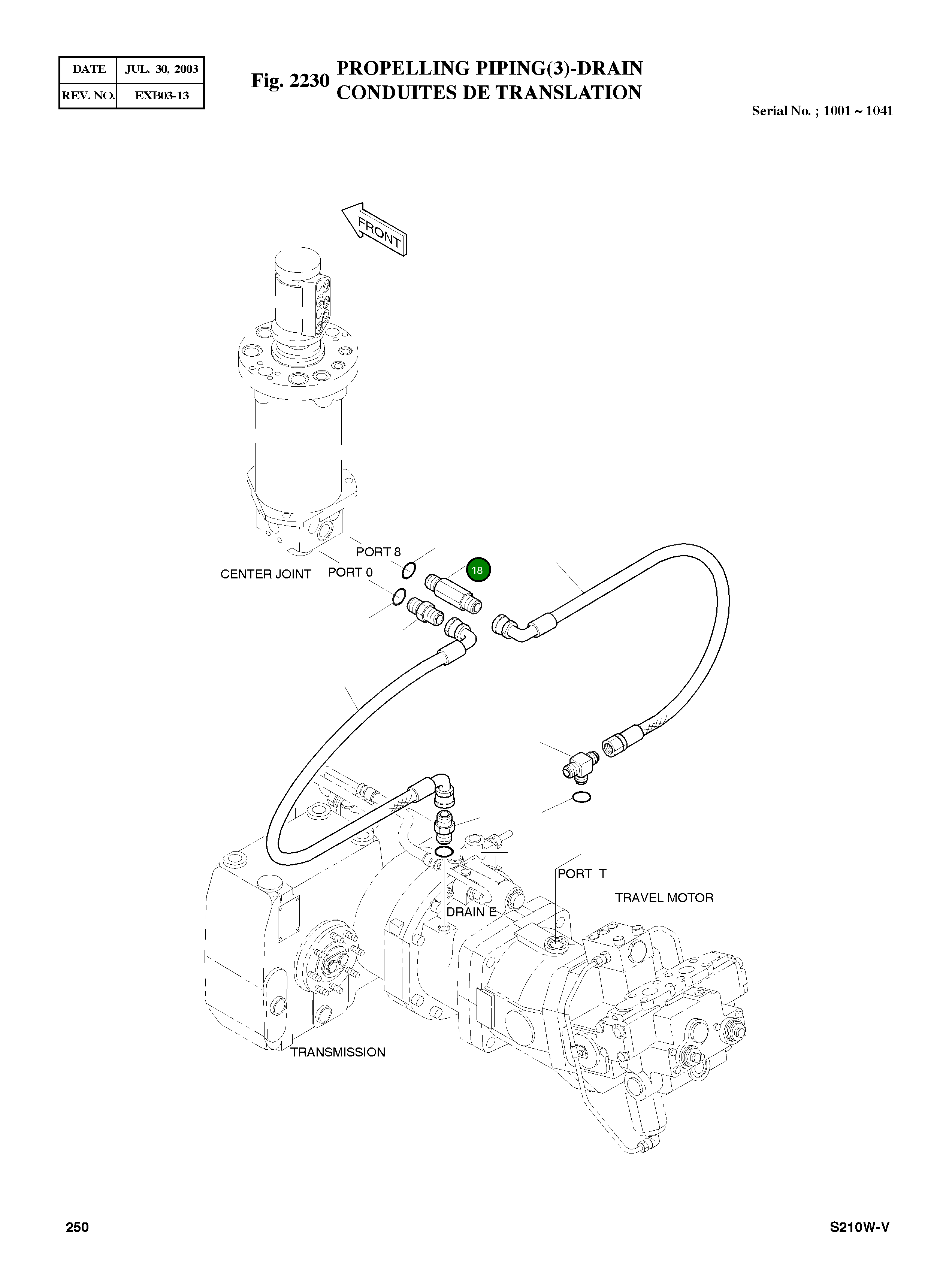 Адаптер PFO1/2-PF1/2 2181-1126D113 Komatsu