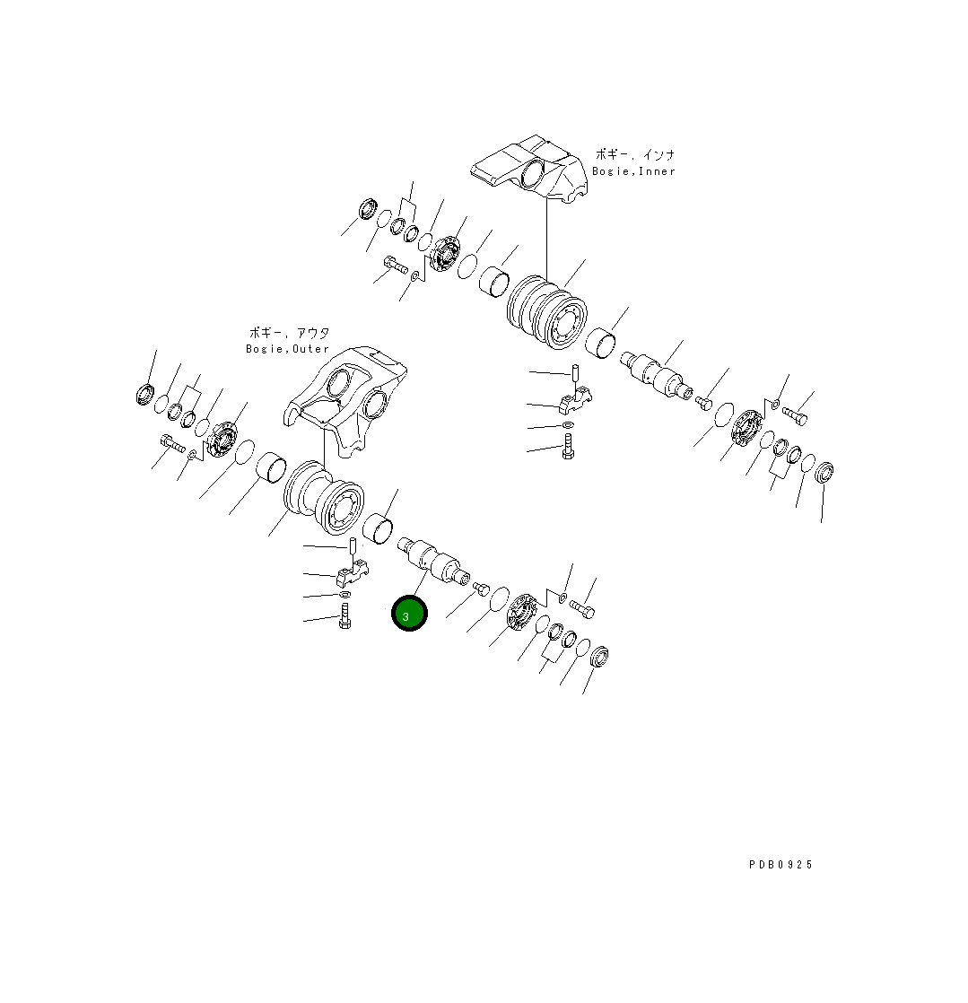 Вал 17A-30-15330 Komatsu
