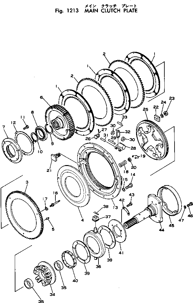 Вал 141-10-31110 Komatsu