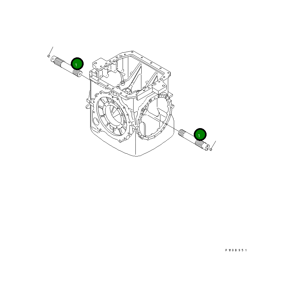 Вал 14Y-22-24120 Komatsu