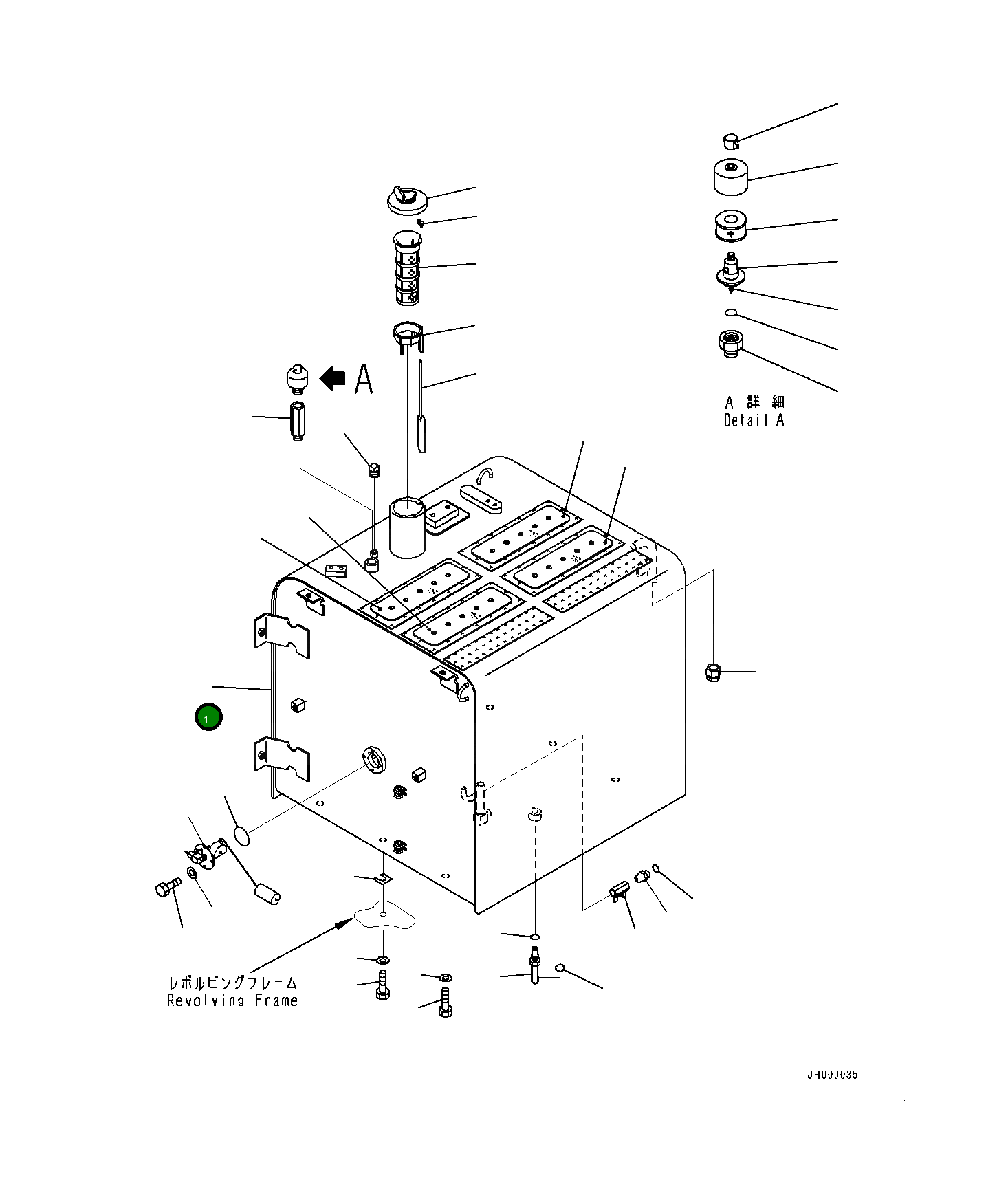 Бак 207-04-78131 Komatsu