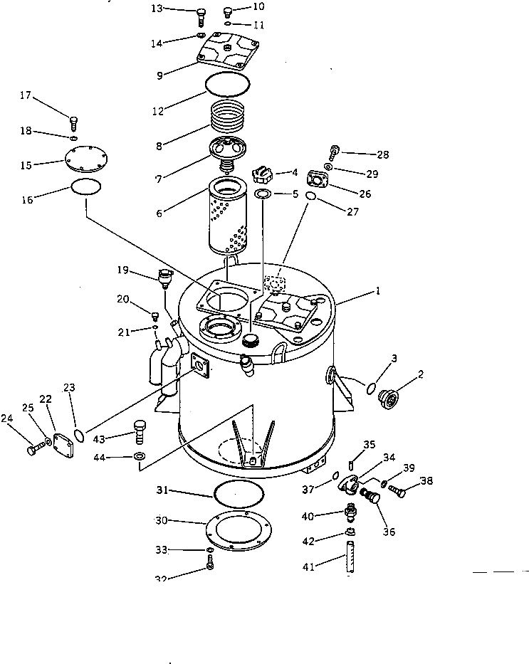 Бак 424-60-15114 Komatsu