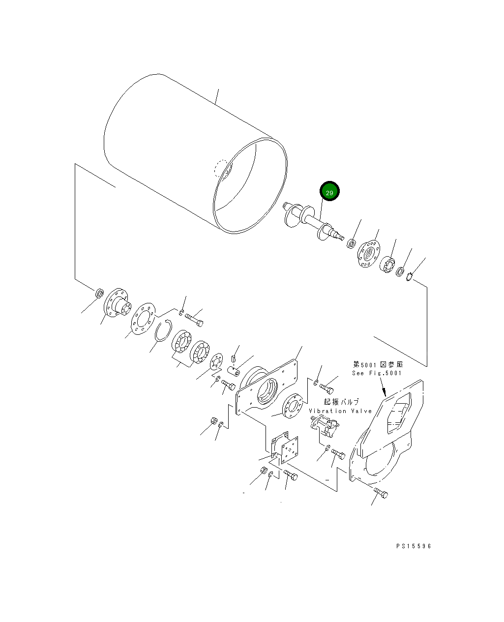 Вал 266-40-61300 Komatsu
