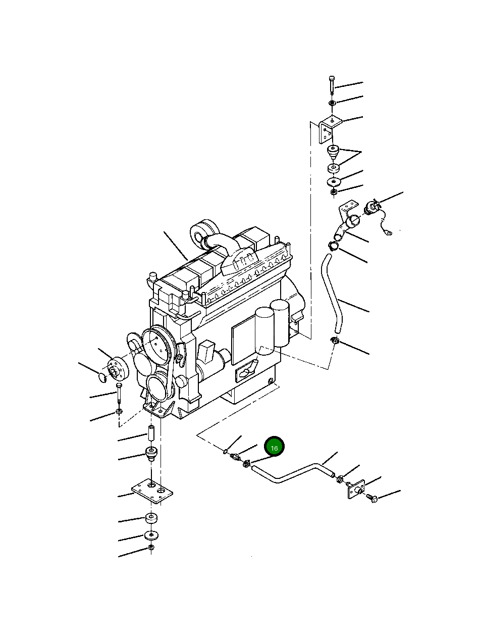 Адаптер 1222 501 H1 Komatsu