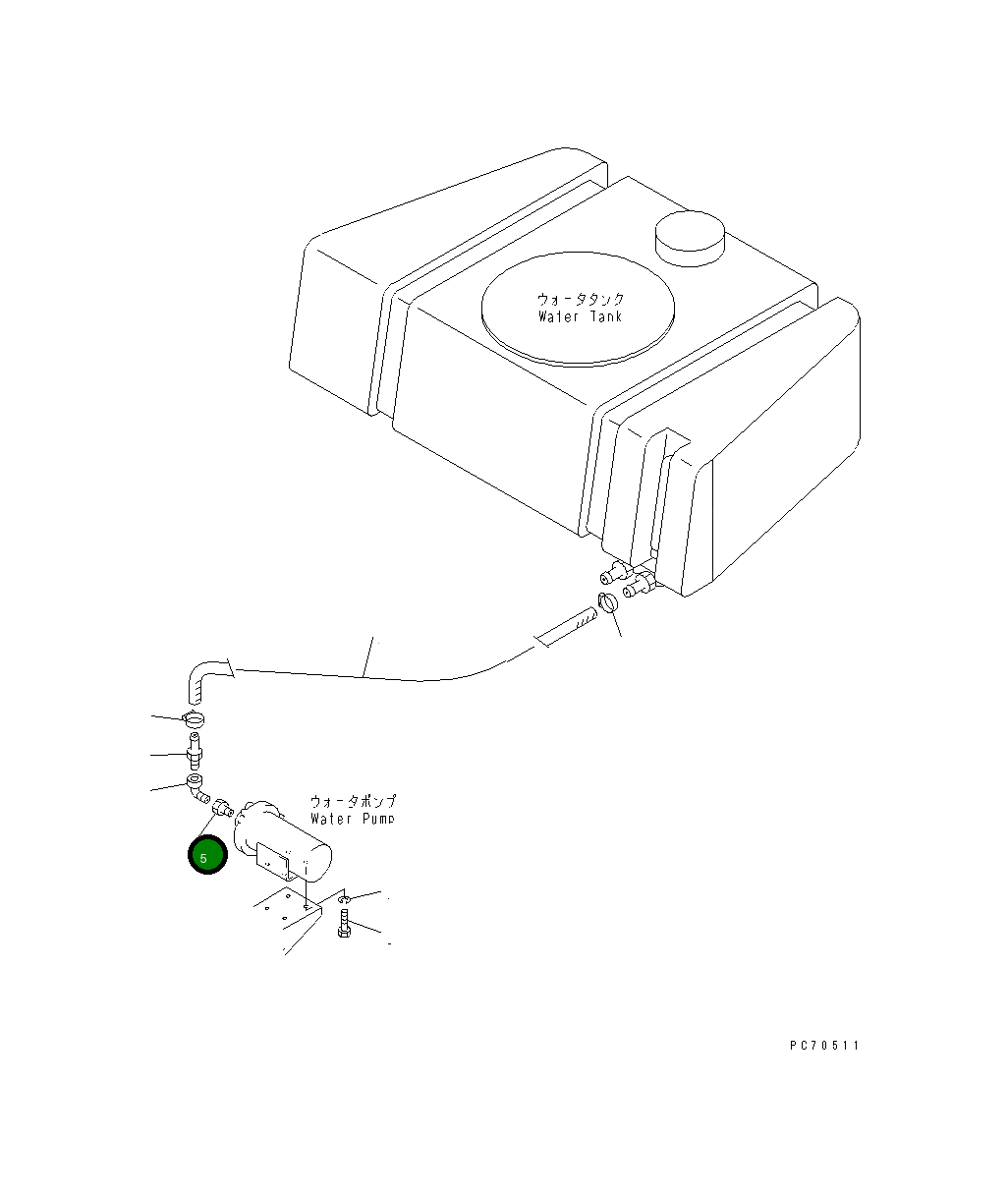 Адаптер 07326-00604 Komatsu