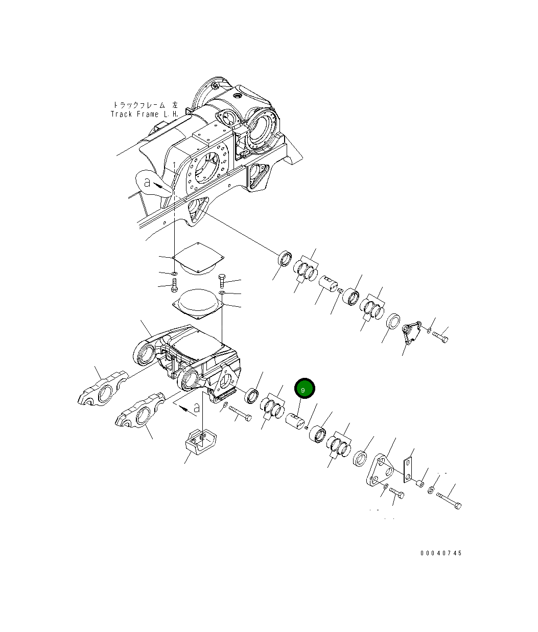 Вал 198-30-32950 Komatsu