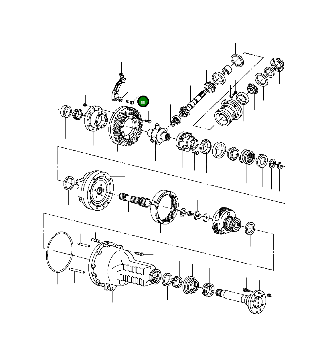 Болт - 7/16-14 X 1 1431 056 H1 Komatsu