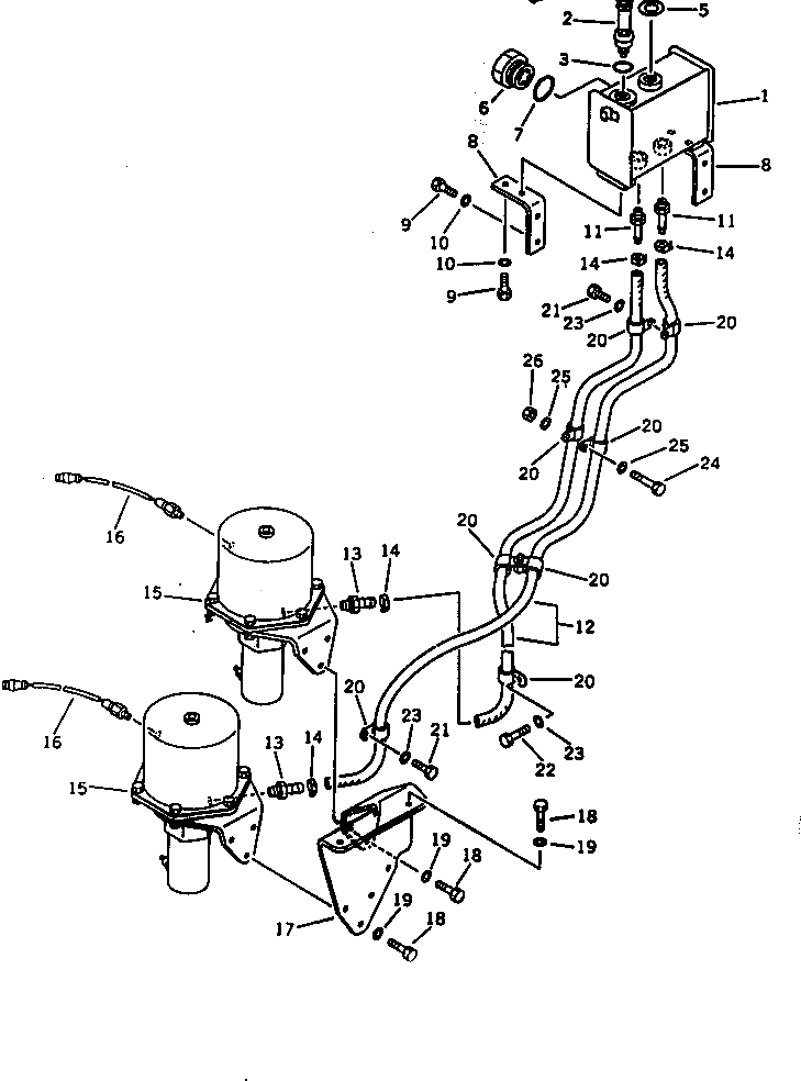 Бак 423-60-15123 Komatsu