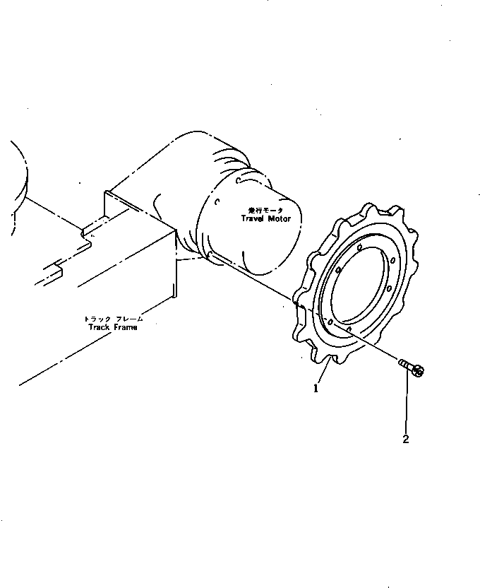 Ведущая звезда 21S-35-11410 Komatsu