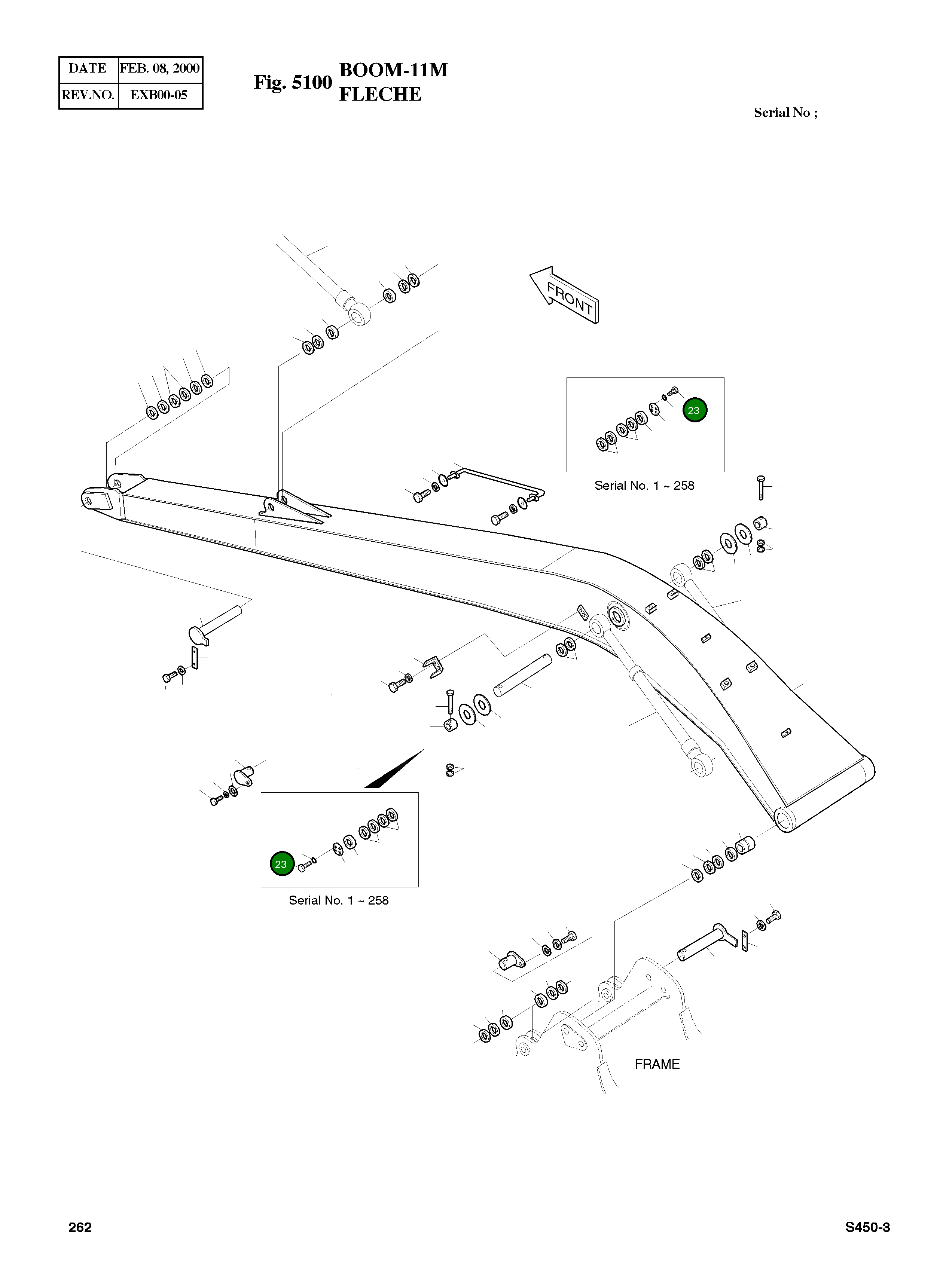 Болт M20X2.5 S0527661 Komatsu