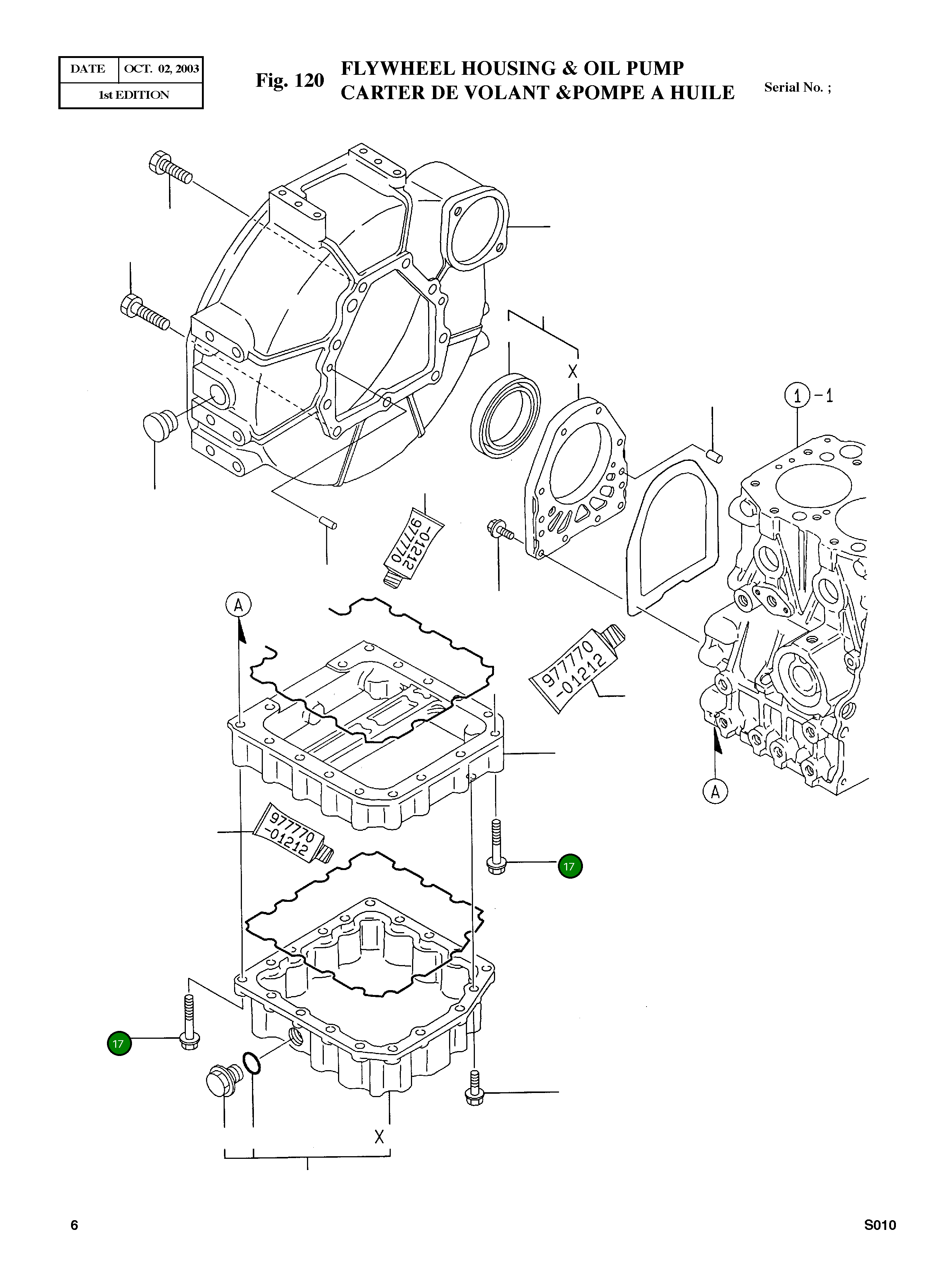 Болт M6X45 26106-060452 Komatsu